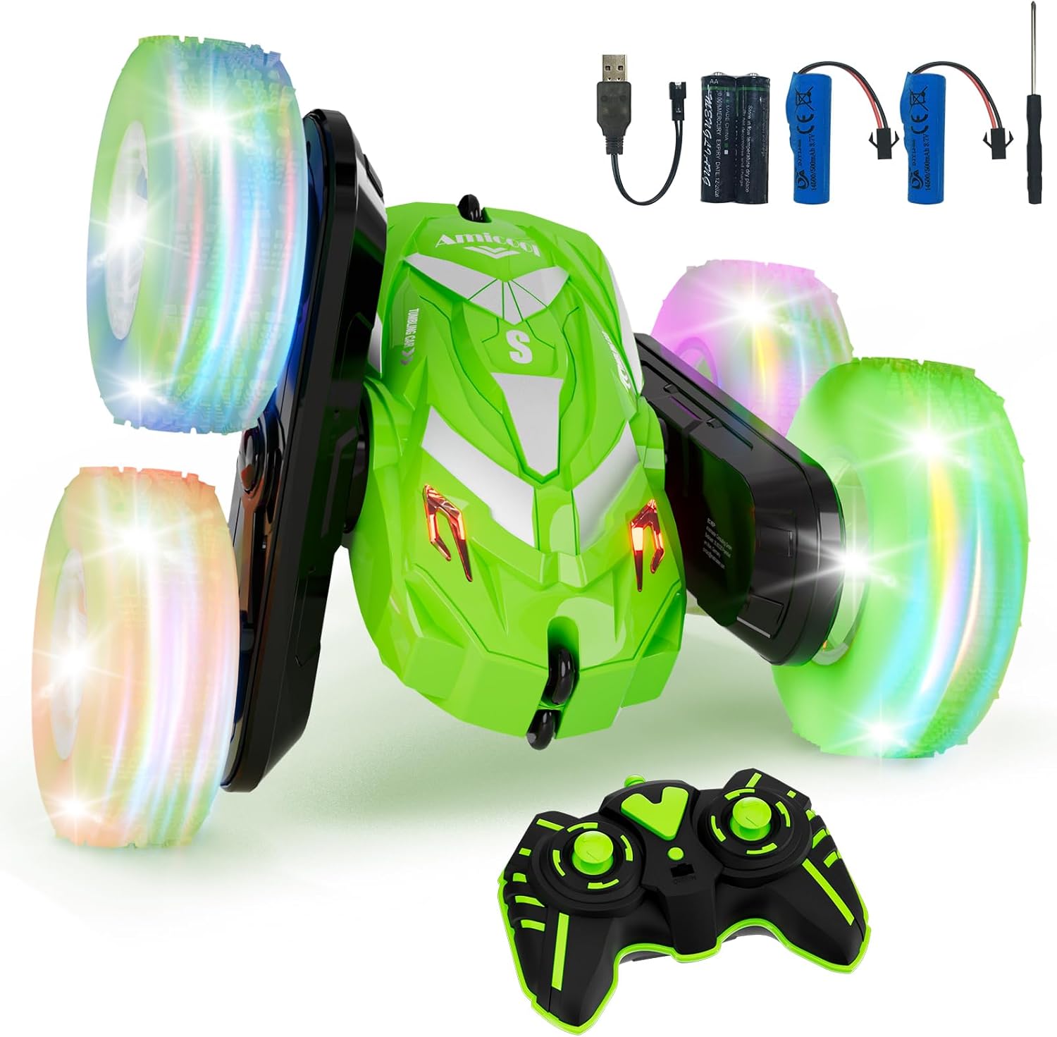 Remote Control Car for Boy 6-12 with Flashing Light, 6 7 8 9 Years Old Boy Toys,...