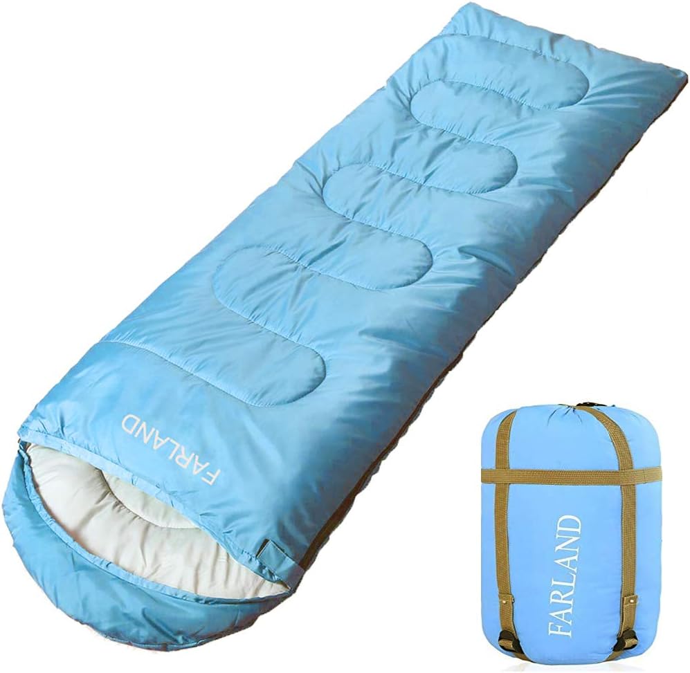 FARLAND Sleeping Bags 20℉ for Adults Teens Kids with Compression Sack Portable a...