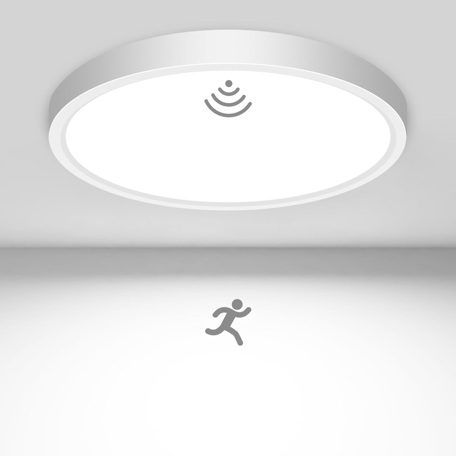 slochi Motion Sensor Ceiling Light Wired, 7 Inch 5000K Closet Lights Motion Sens...