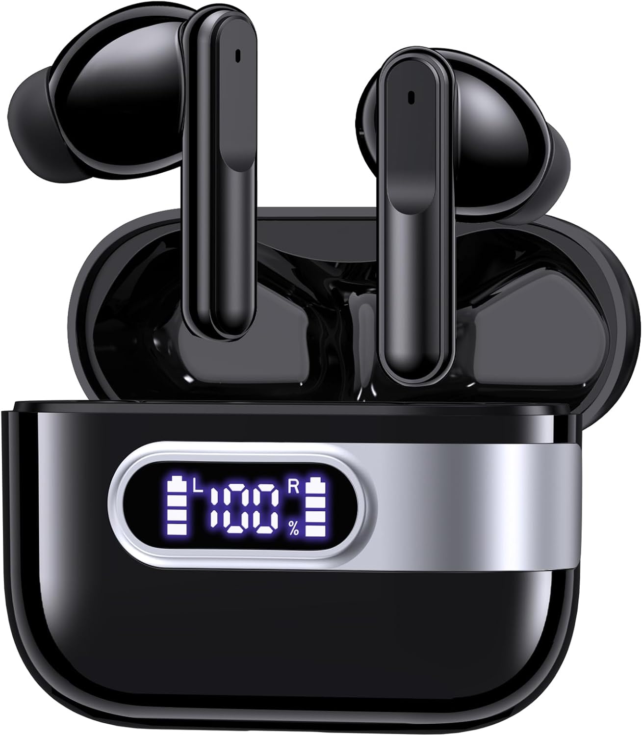 occiam Wireless Earbuds Bluetooth 5.3 Headphones Ear buds 64H Playback IPX7 Wate...