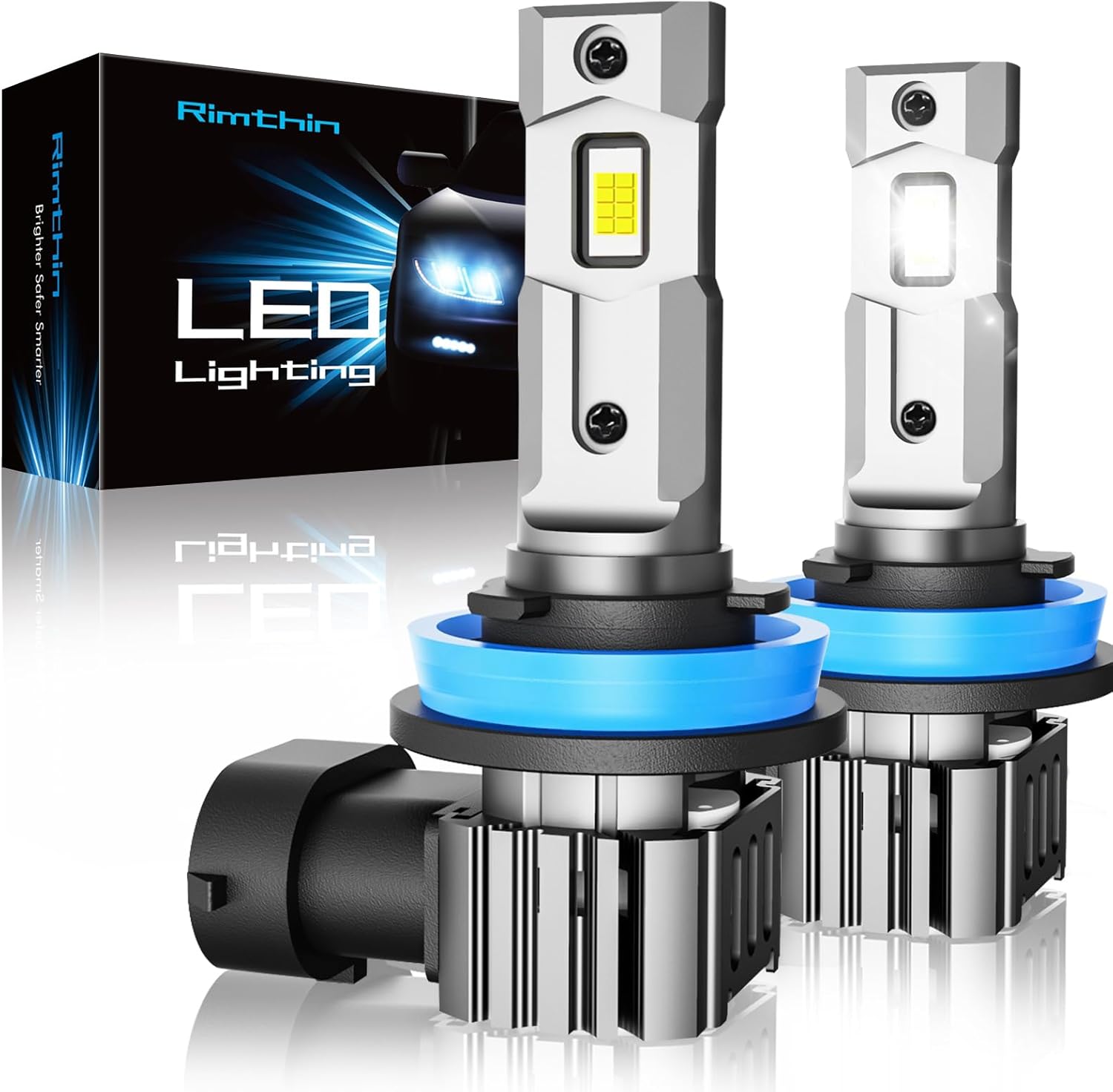 H11 Bulb, H8 H9 Lights 6000K Super Bright Cool White Light Bulbs, Plug & Play, P...