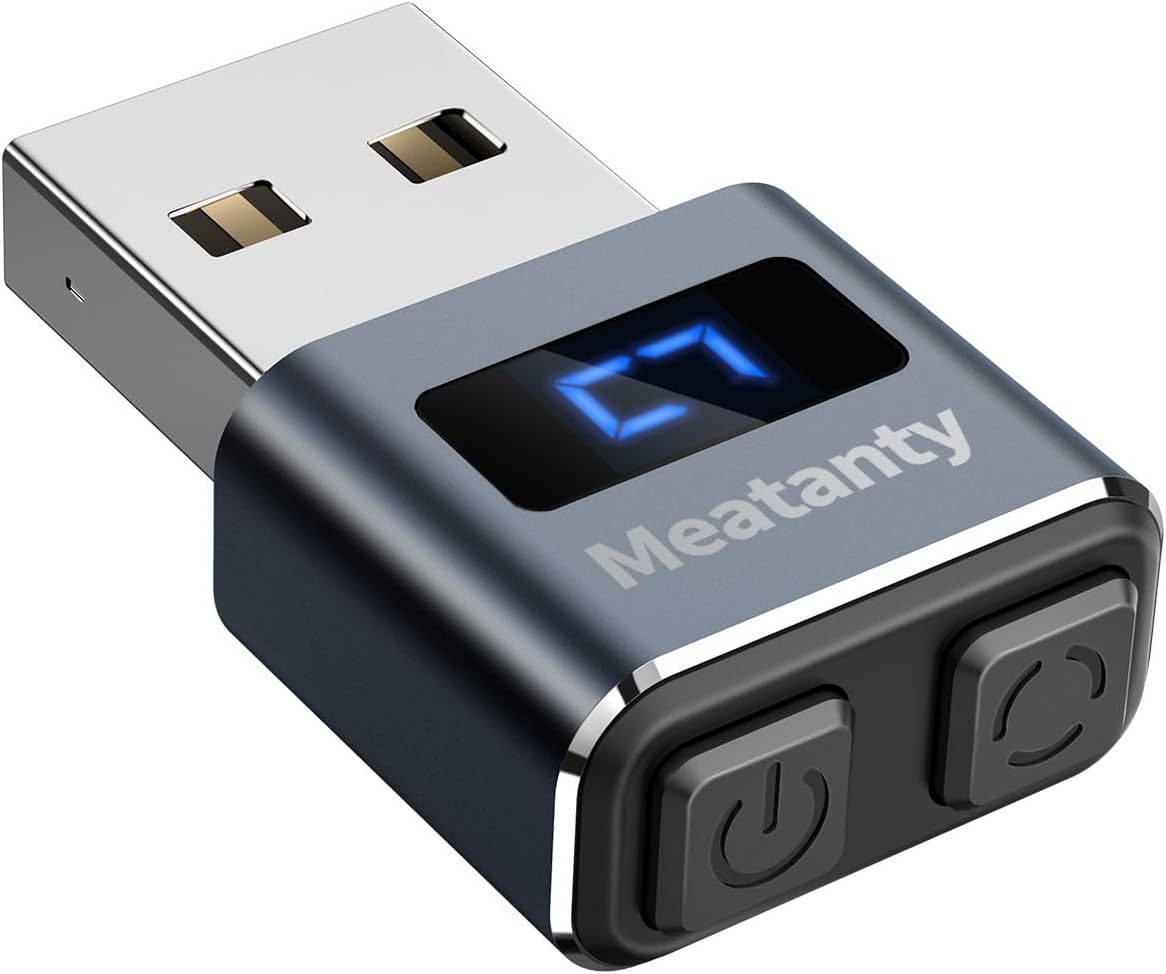 meatanty Metal Tiny Mouse Jiggler, USB Mouse Mover Undetectable, Automatic Shake...