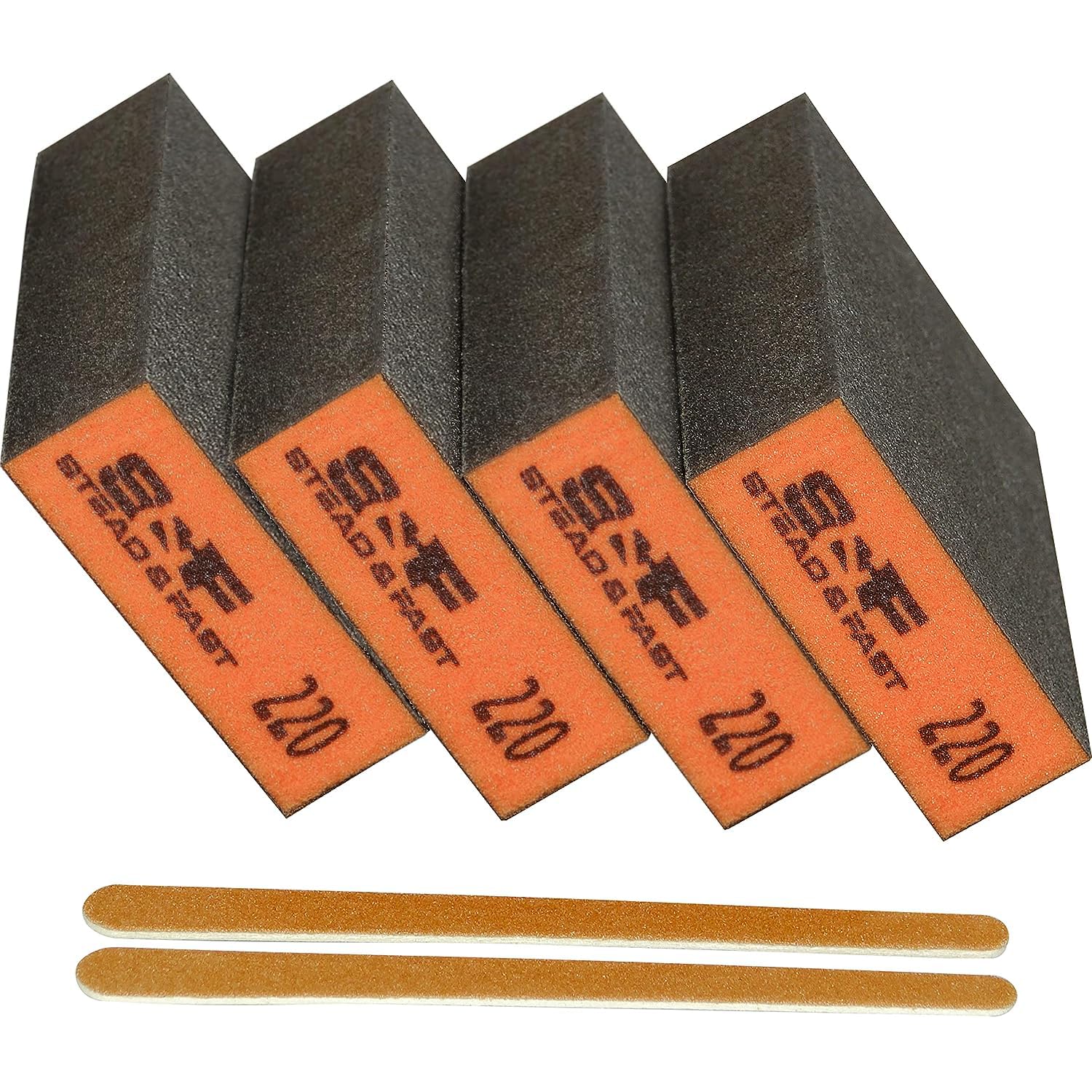 Sanding Sponge 220 Grit 4 Pcs, Coarse Medium Fine Sanding Block, Sander Sponges...