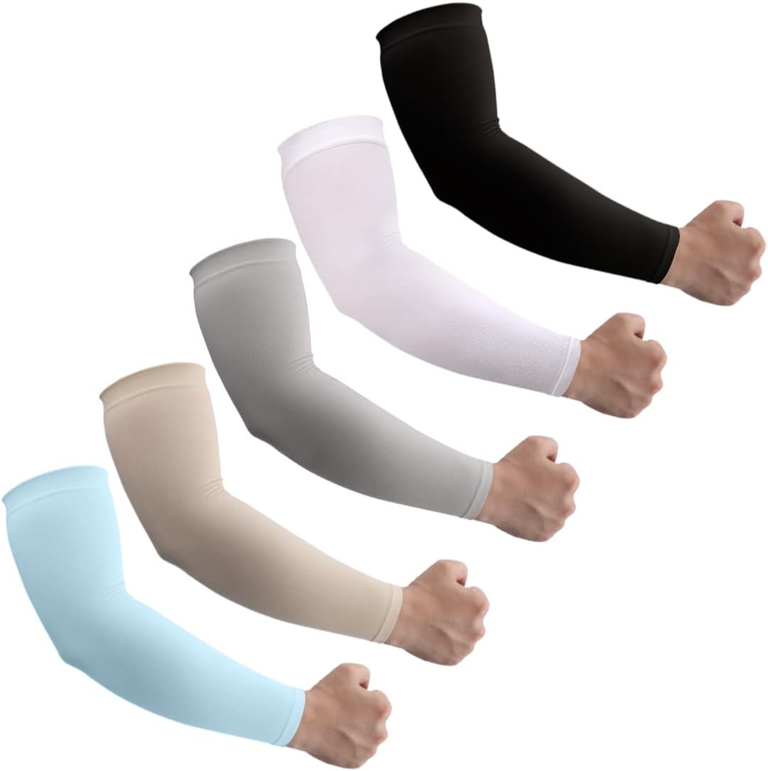 Sun Protection Cooling Arm Sleeves for Men &Women,Compression Sleeves for Footba...
