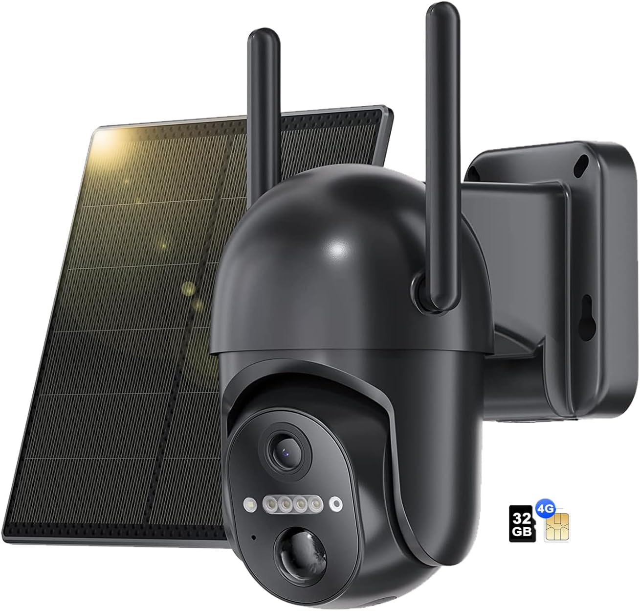 NUASI 4G LTE Security Camera Outdoor Wireless, No WIFI Security Camera Outdoor,...
