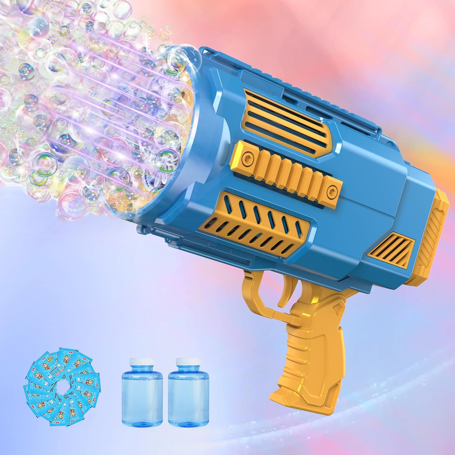 Petrella Bubble Gun Bubble Machine Gun Automatic Bazooka Bubble Machine Gun for...