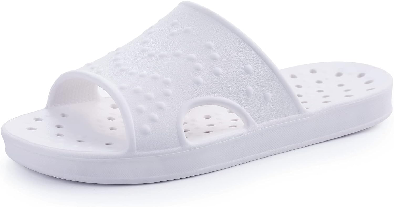 shevalues Shower Shoes for Women with Arch Support Quick Drying Pool Slides Ligh...
