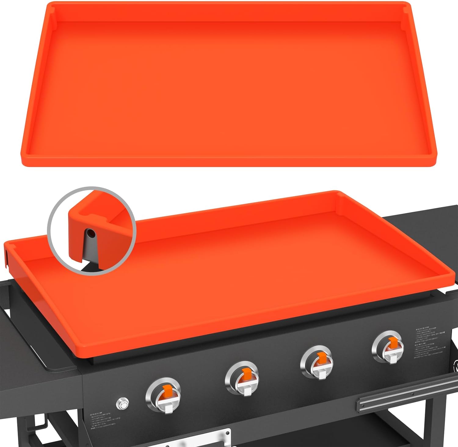 Silicone Griddle Mat Cover for Blackstone - 36 Inch True All-Encompassing Covera...