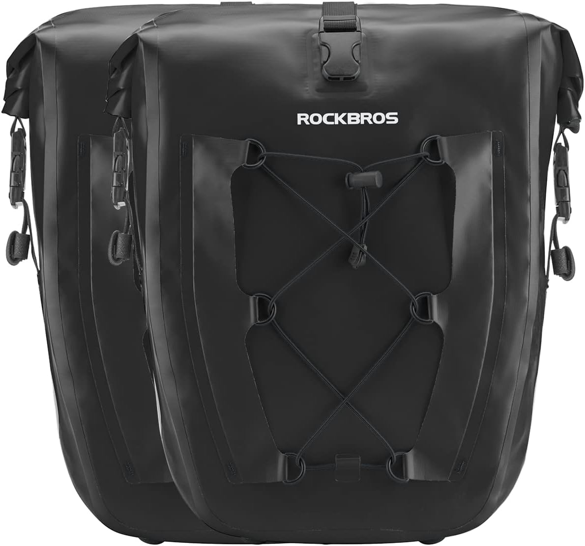 ROCKBROS Bike Panniers Waterproof Bike Rear Rack Bag Max 30L Large Capacity Bike...