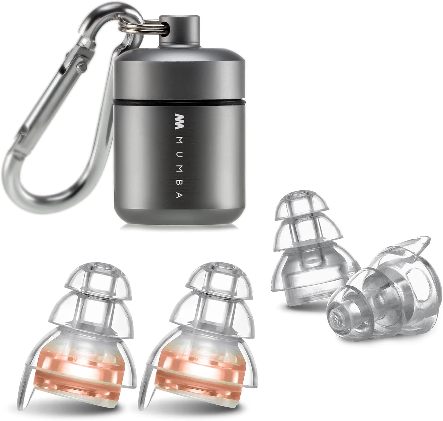 High Fidelity Concert Earplugs, Reusable Musicians Ear Plugs, 24dB Filter Techno...