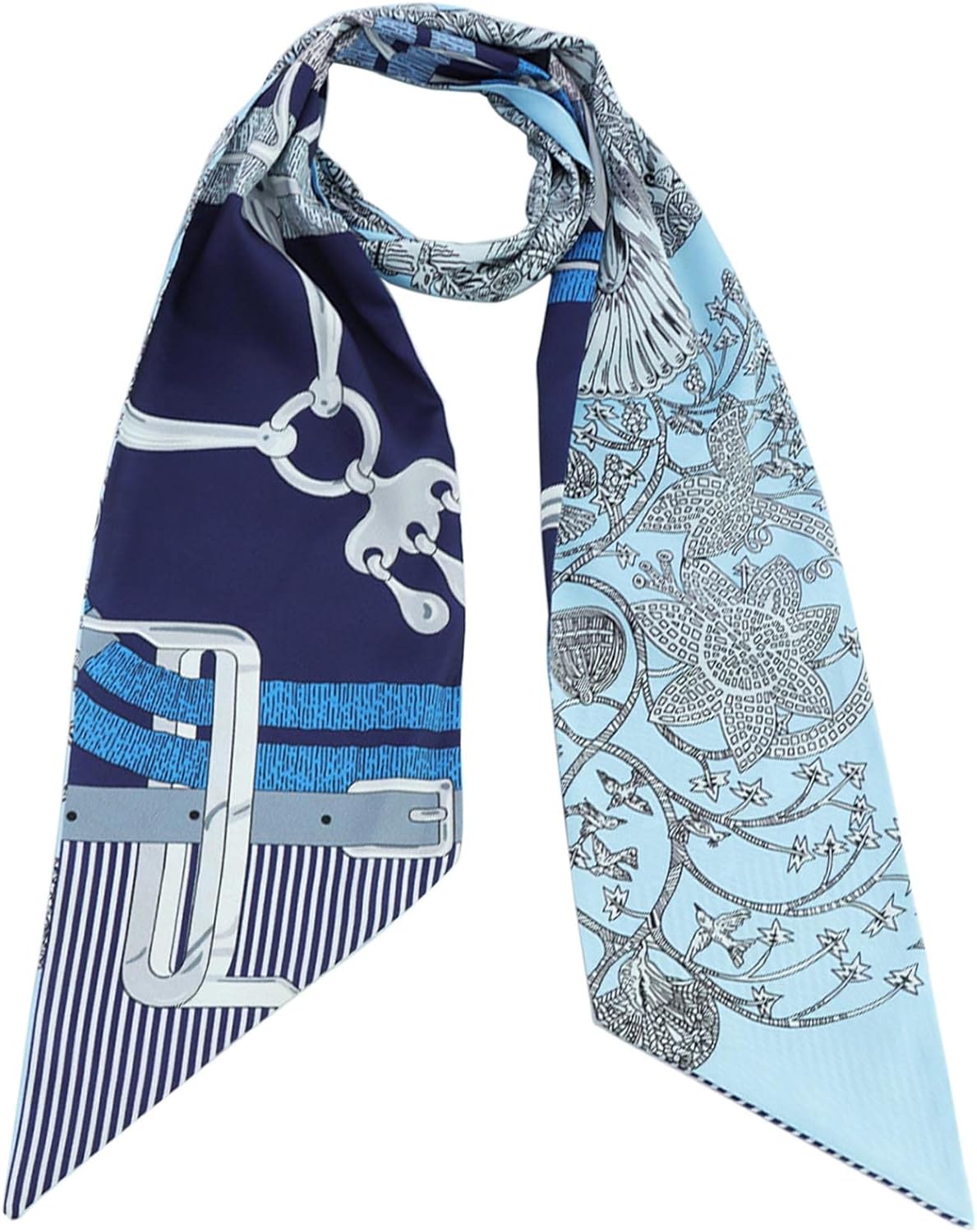 kcctoo 59" Mulberry Silk Like Head Scarf Women's Fashion Square Neck Satin Scarf...