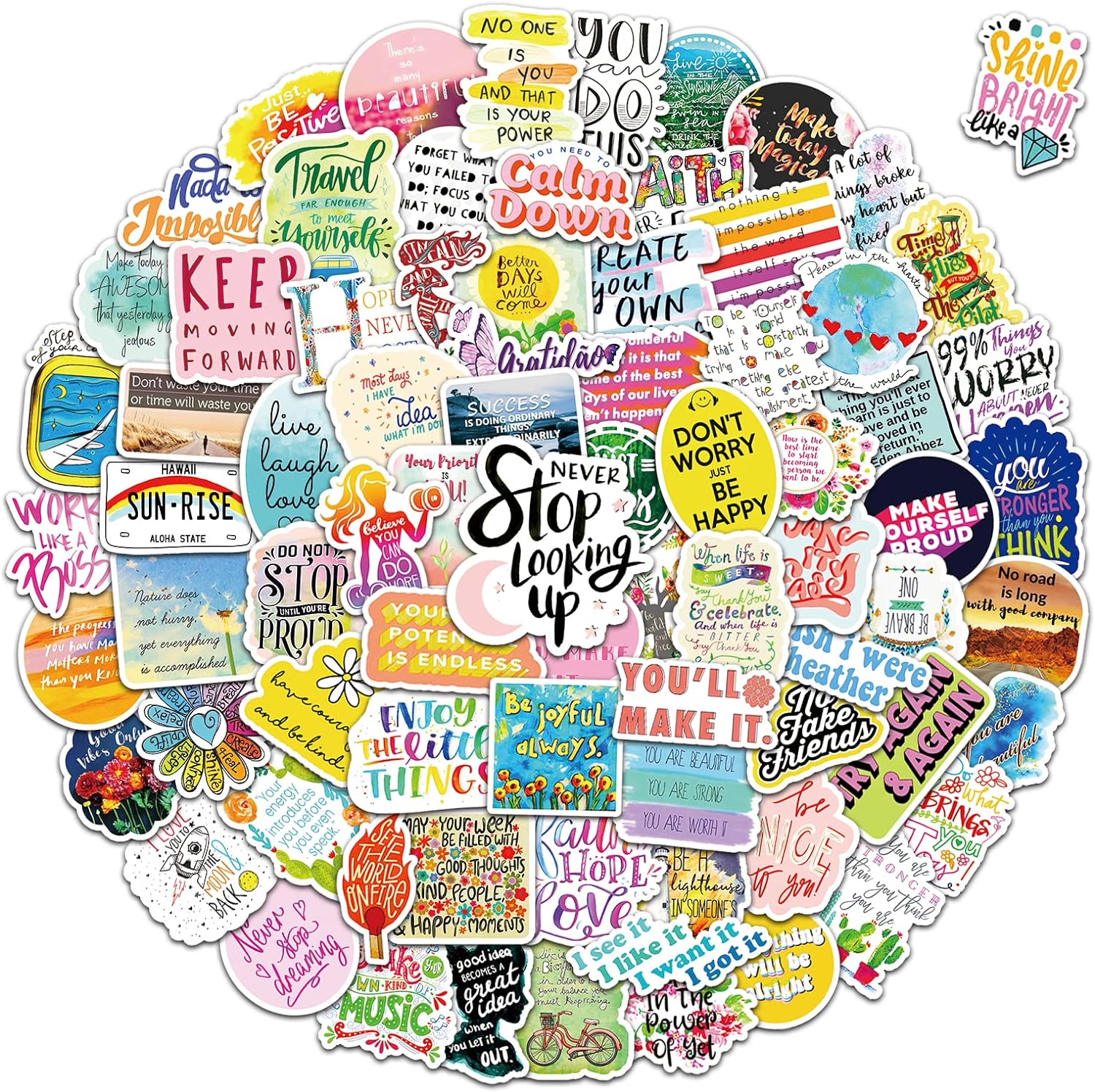 150Pcs Motivational Stickers for Kids Teens Students Teachers Planners Inspirati...