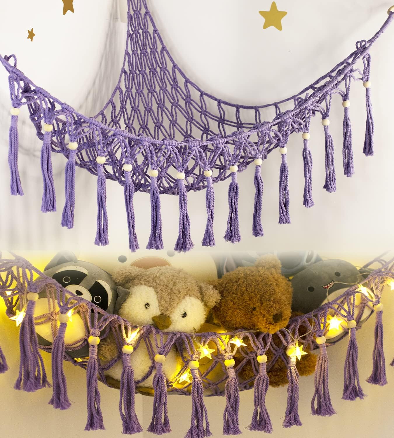 Stuffed Animal Net or Hammock - Hanging Stuffed Animal Hammock Storage - Toy Ham...
