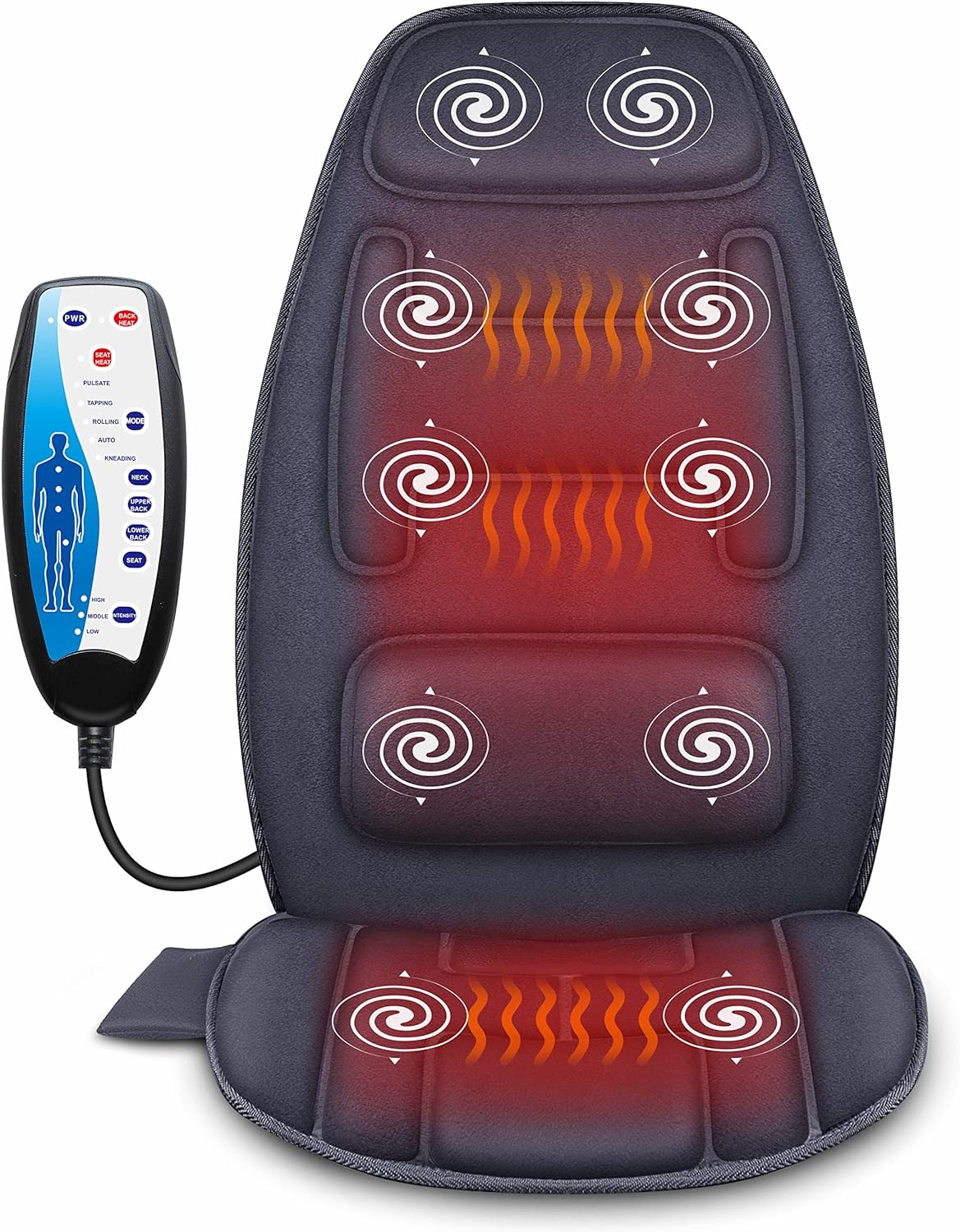 Snailax Massage Seat Cushion with Heat - Extra Mem...