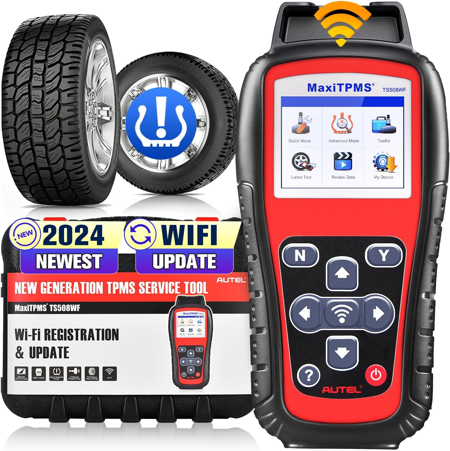 Autel MaxiTPMS TS508WF TPMS Relearn Tool, 2024 WiFi Ver. of TS508 TS501 TS408S T...