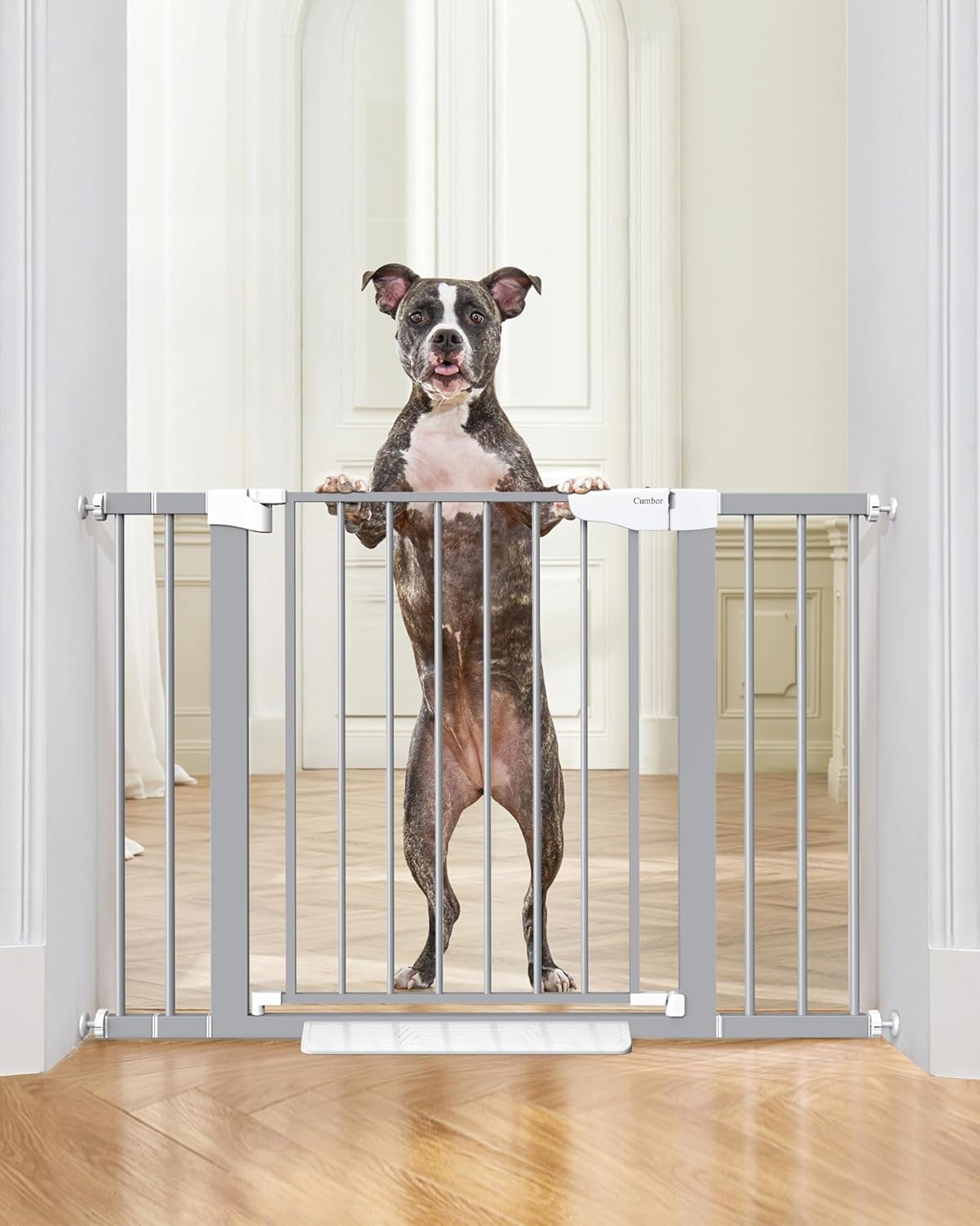 Cumbor 29.7-46" Baby Gate for Stairs, Mom's Choice Awards Winner-Auto Close Dog...