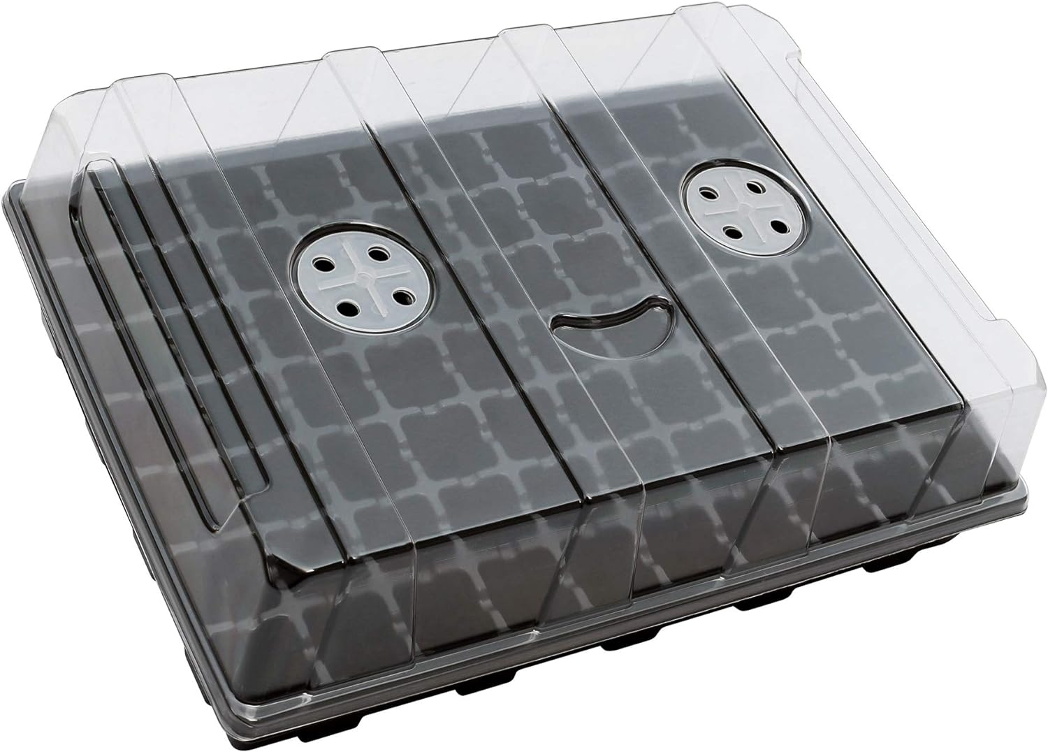 Gardzen Seed Starter Tray, 5 Pack Smiling Face Seed Starting Trays with 350-Cell...