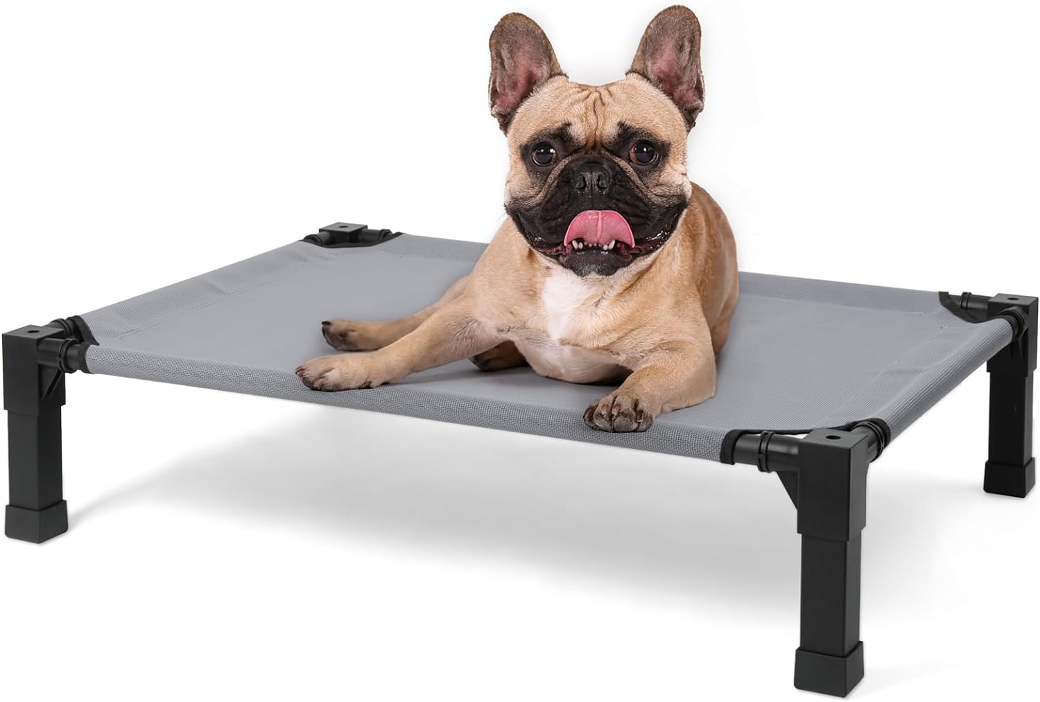 Cooling Elevated Dog Bed, Raised Dog Bed with Washable Breathable Mesh and Metal...