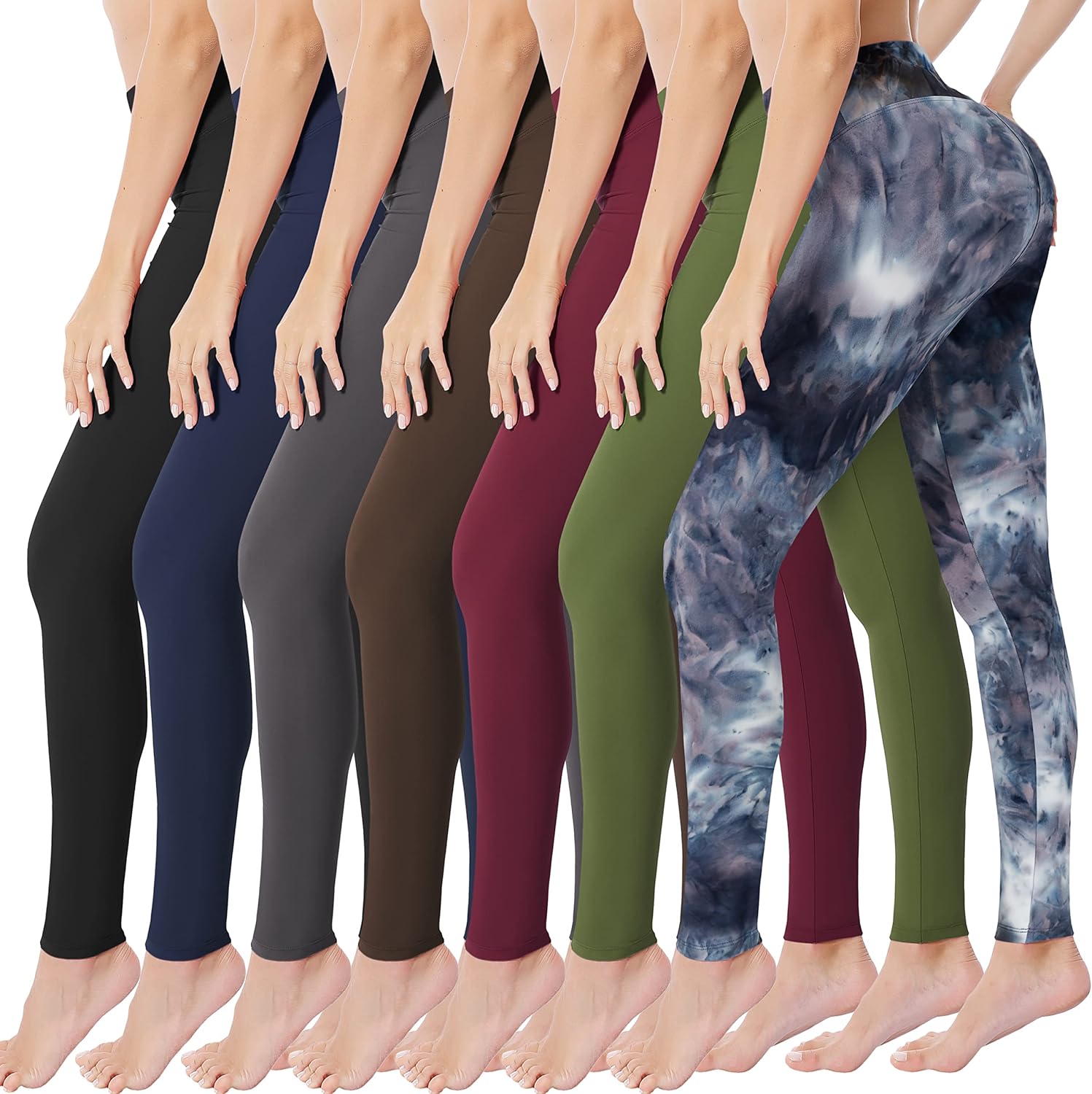 VALANDY High Waisted Leggings for Women Buttery Soft Stretchy Tummy Control Work...