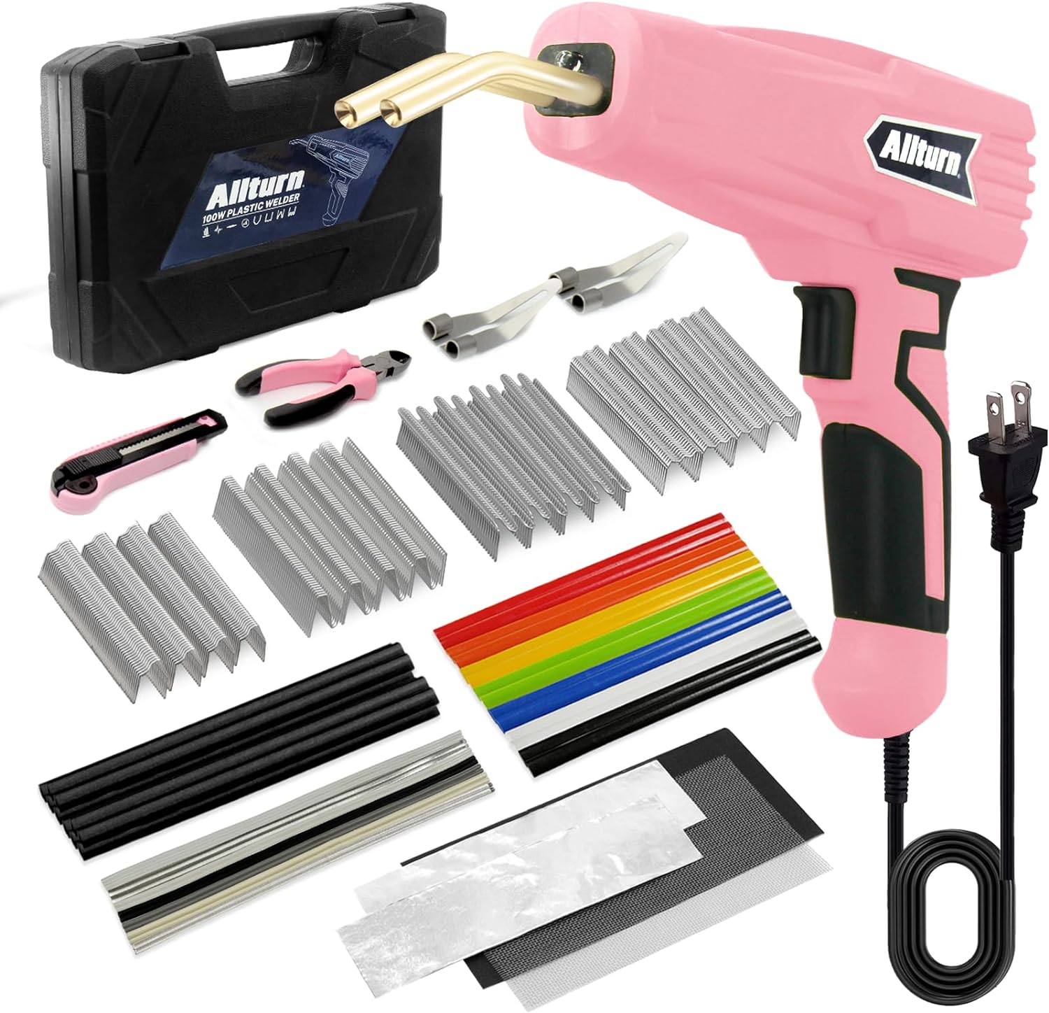 Allturn Upgraded Plastic Welder,Plastic Welding Kit,Hot Stapler Kit,Plastic Weld...