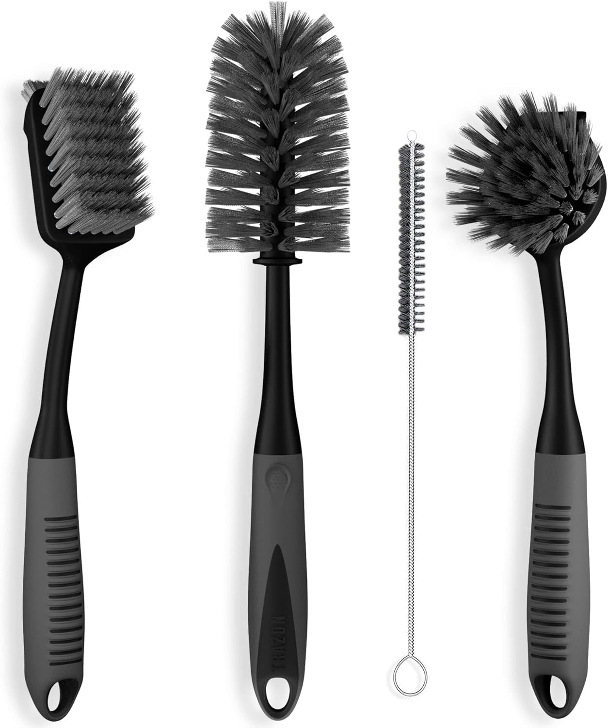 Dish Brush Set of 4 with Bottle Water Brush, Dish Scrub Brush, Scrubber Brush an...