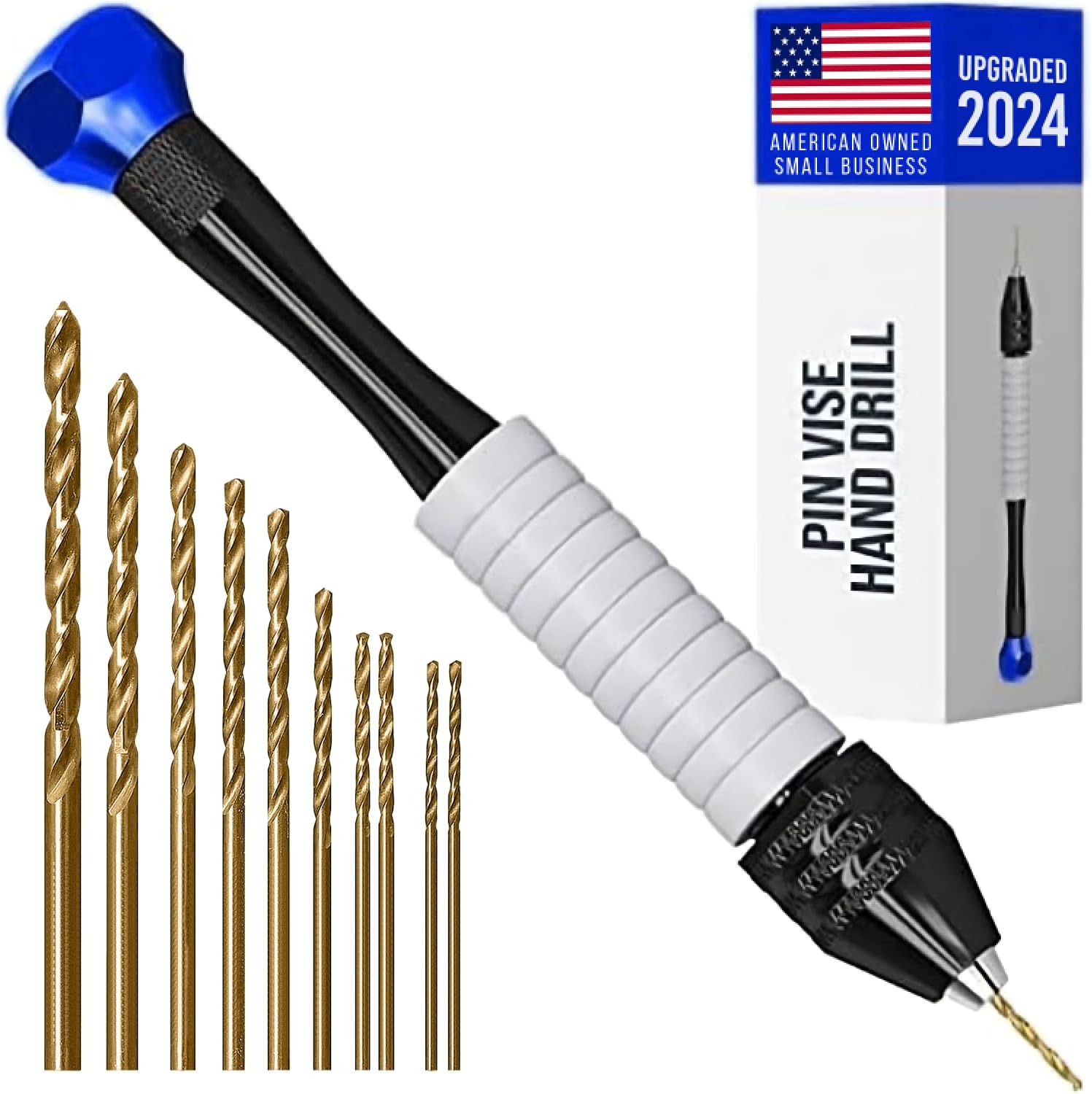 Pin Vise Hand Drill for Jewelry Making - Craft911 Manual Craft Drill Sharp HSS M...