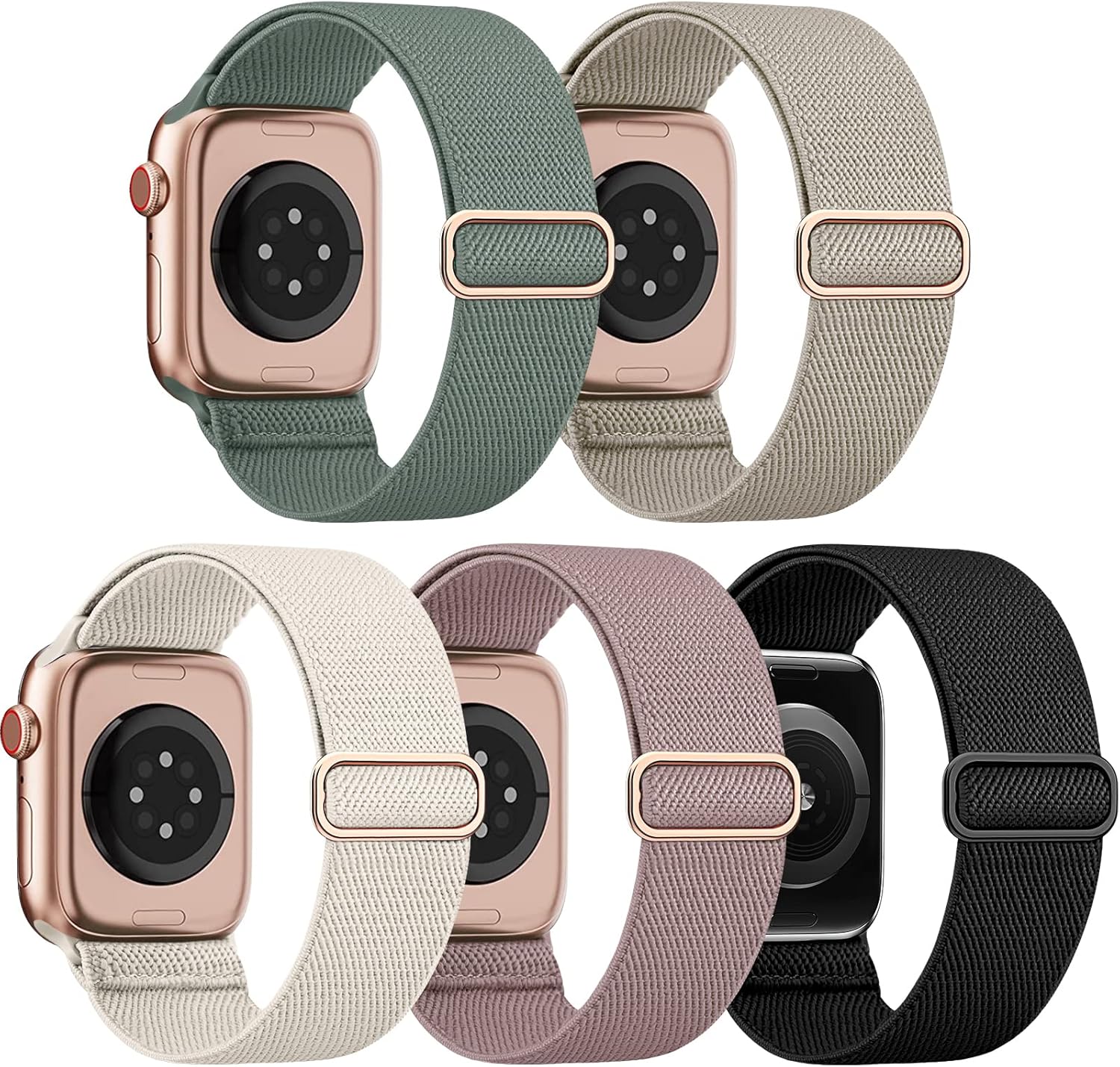 EOMTAM 5 Pack Stretchy Nylon Compatible for Apple...