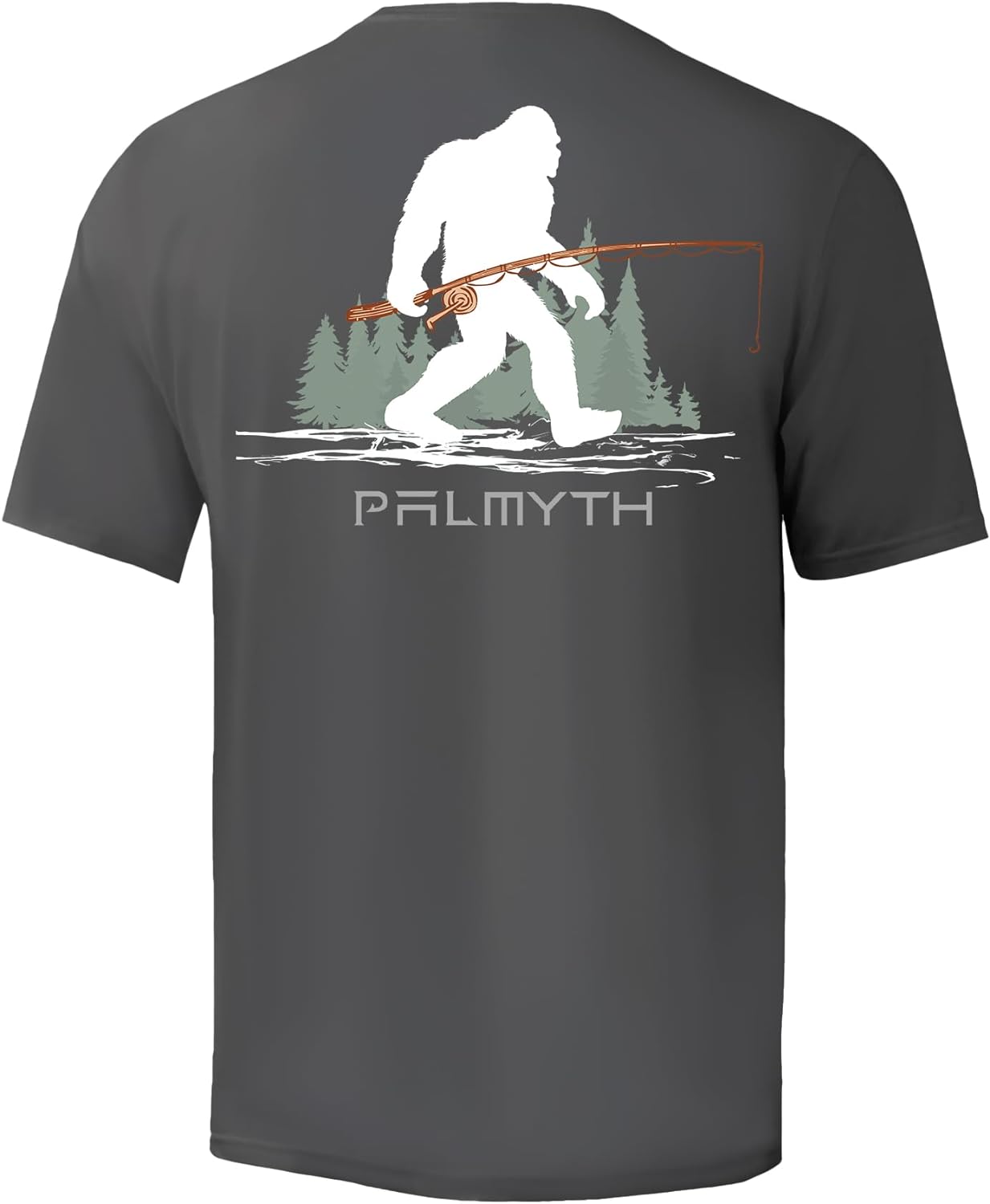 Palmyth Men's Fishing Shirt Short Sleeve Sun Protection UV UPF 50+ SPF T-Shirt C...