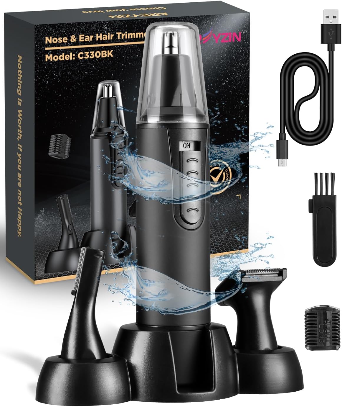 AREYZIN Nose Hair Trimmer for Men and Women Professional USB Rechargeable Nose T...
