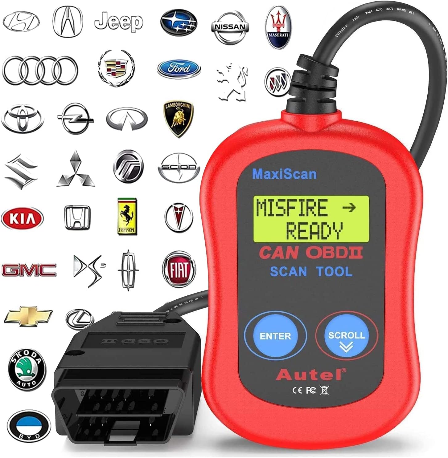 Autel MS300 OBD2 Scanner Code Reader, Turn Off Che...