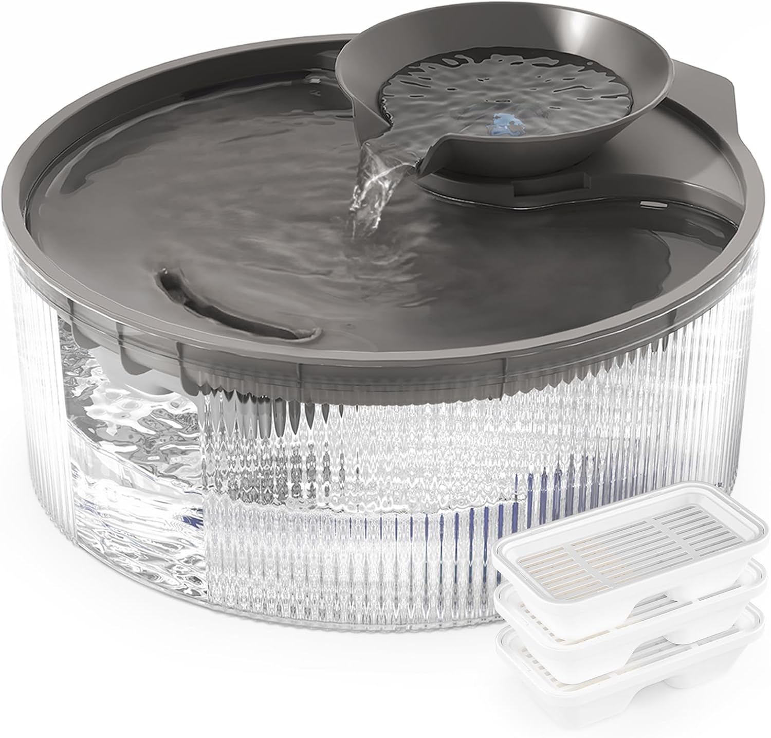 Dog Water Fountain Dispenser for Large Dogs: Automatic Bowl Cat Fountain,Water D...