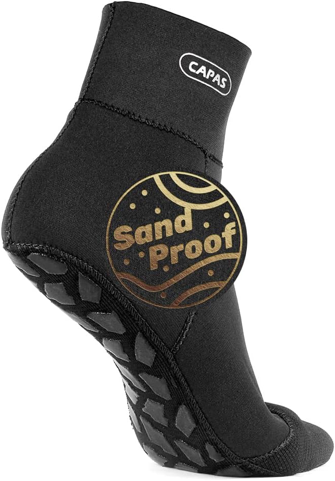 CAPAS 2mm Neoprene Water Socks, Beach Volleyball Sand Proof Socks, Wetsuit Divin...