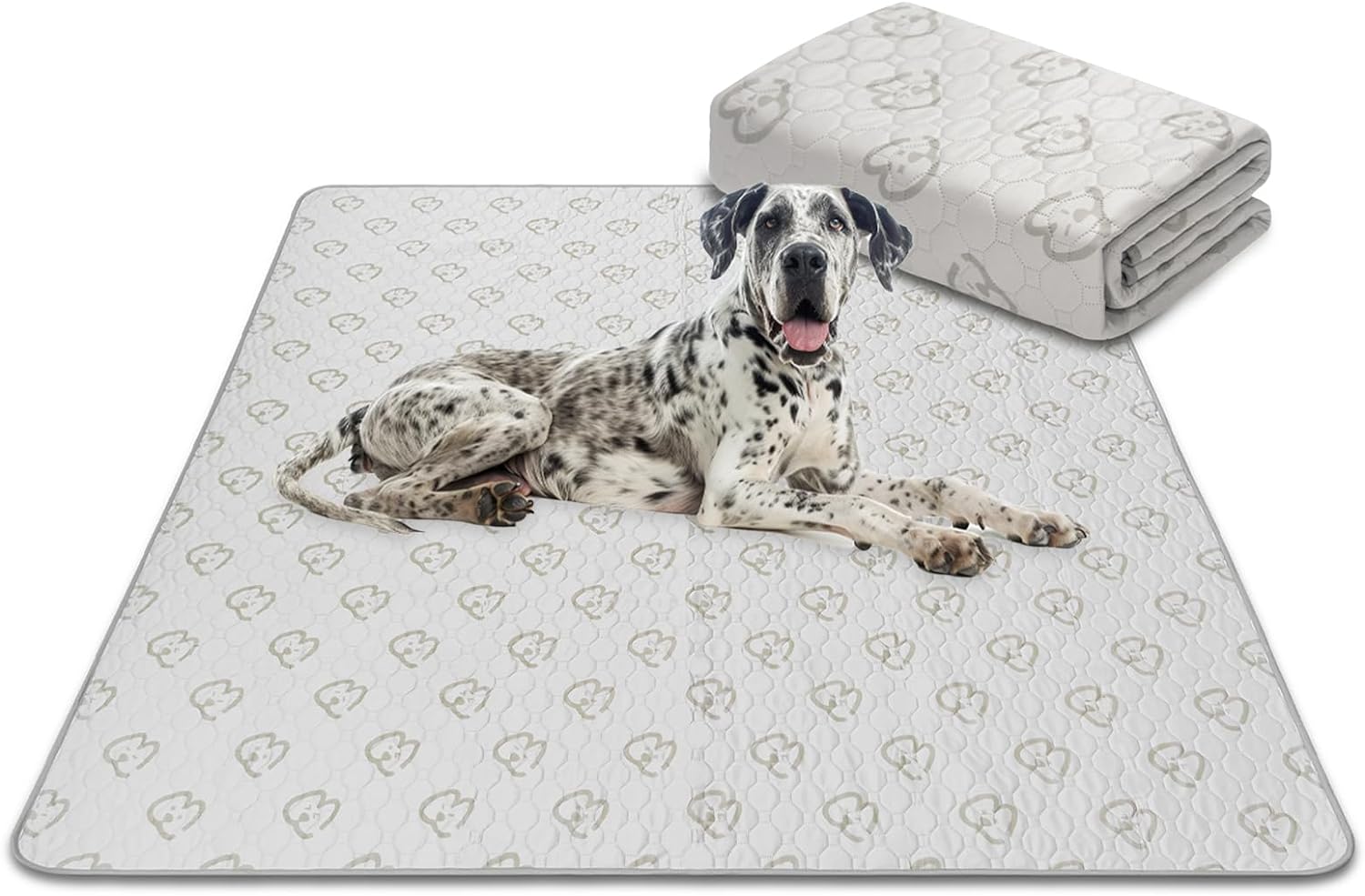 FXW Washable Pee Pads for Dogs, Puppy Pads with Super Absorbent, 70.9" x 70.9",...