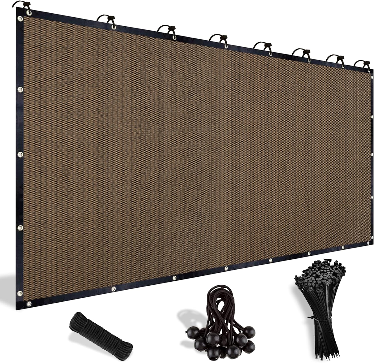 Shade&Beyond 90% Sun Shade Cloth with Grommets, 8' X 12' Pergola Shade Cover Can...