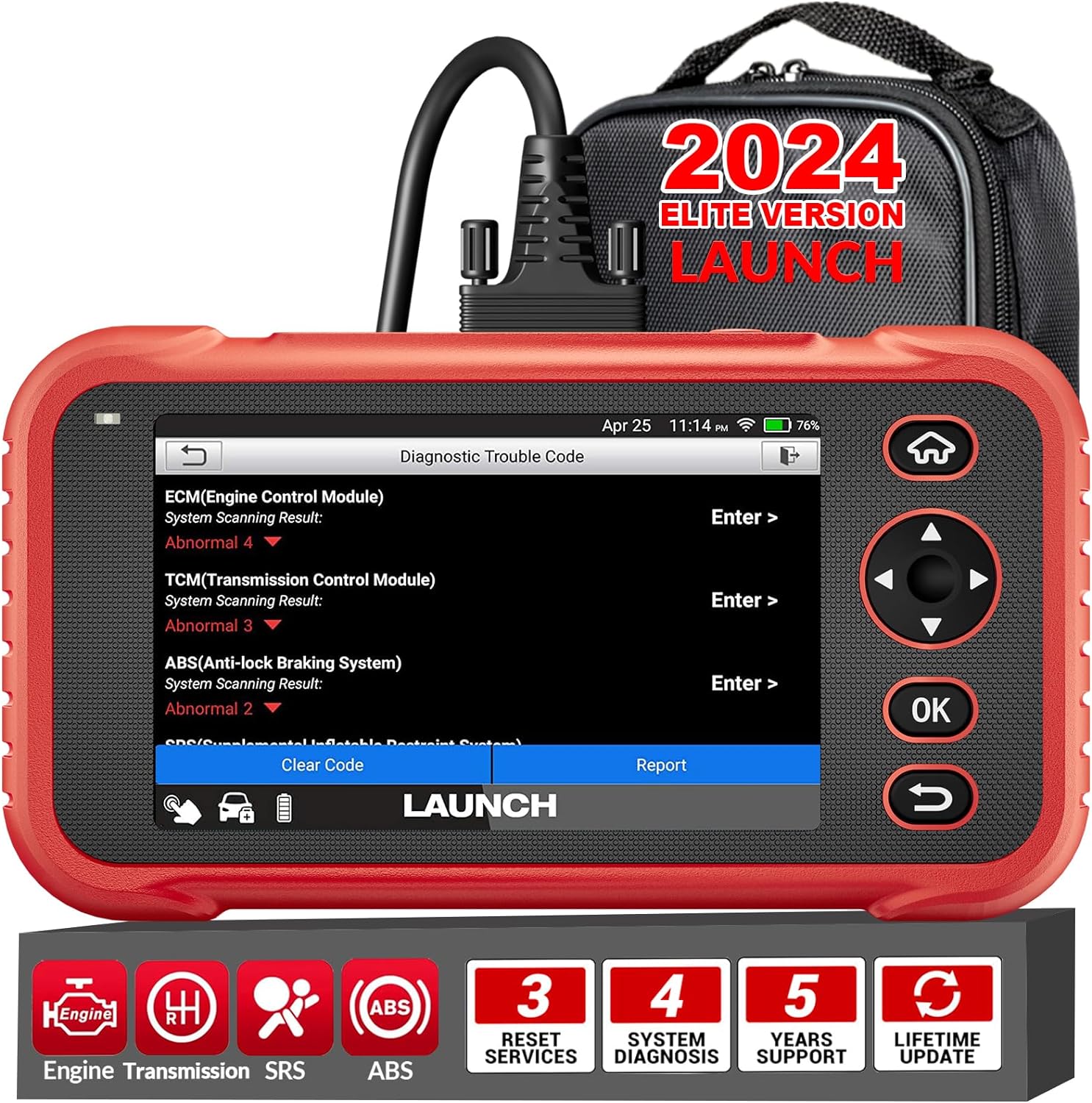 LAUNCH OBD2 Scanner CRP123i Elite Code Reader, 2024 Lifetime Free Update Car Dia...