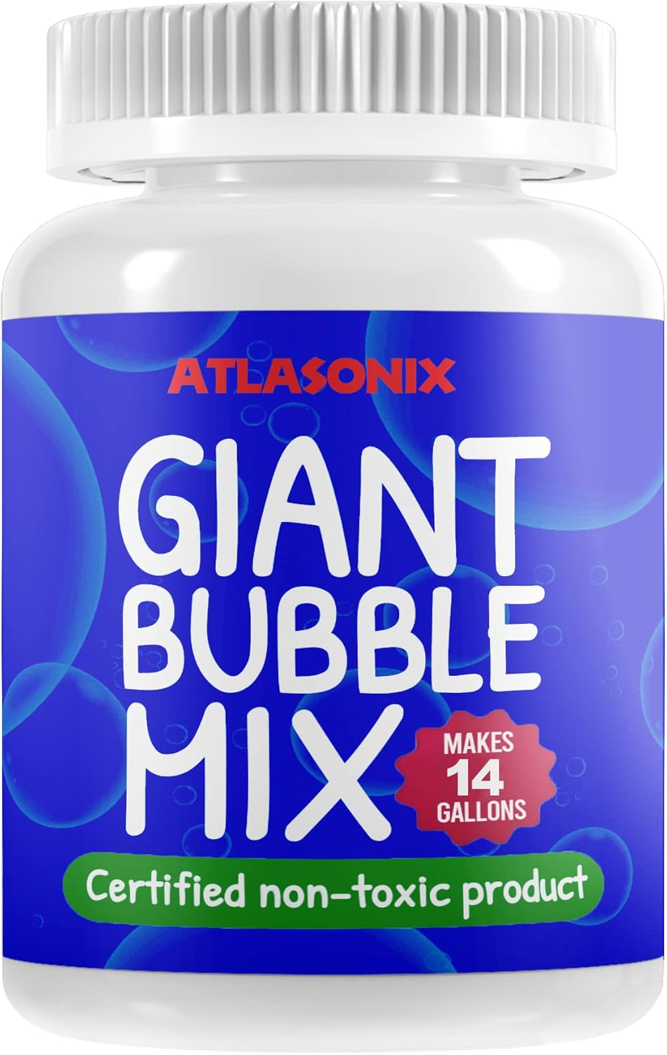 Huge Bubbles Mix Solution 14 Gallons Non Toxic powder concentrate refill for Gia...