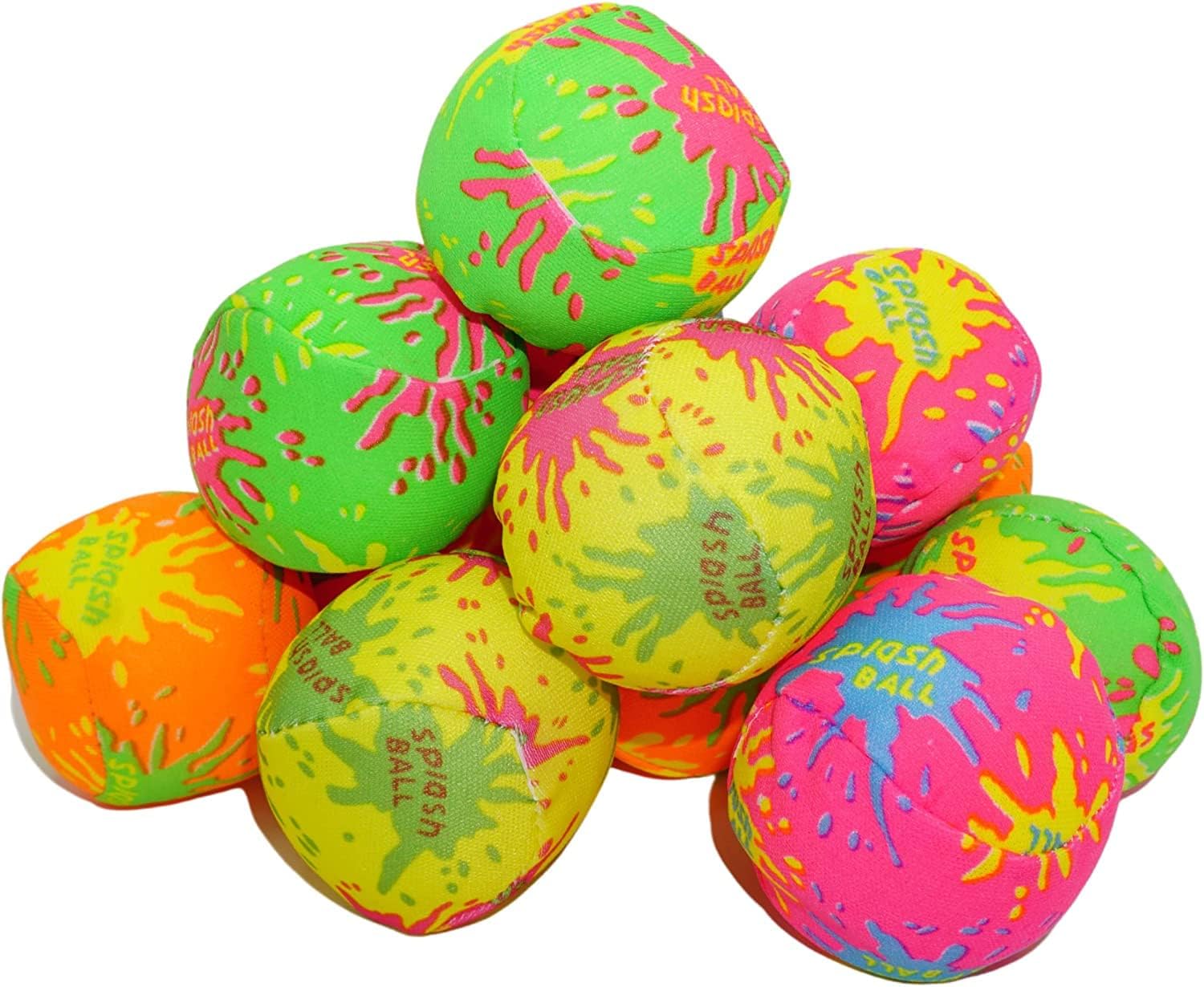 4E's Novelty 24 Pack - 2" Water Bomb Splash Balls - Mini Water Absorbent Ball -...