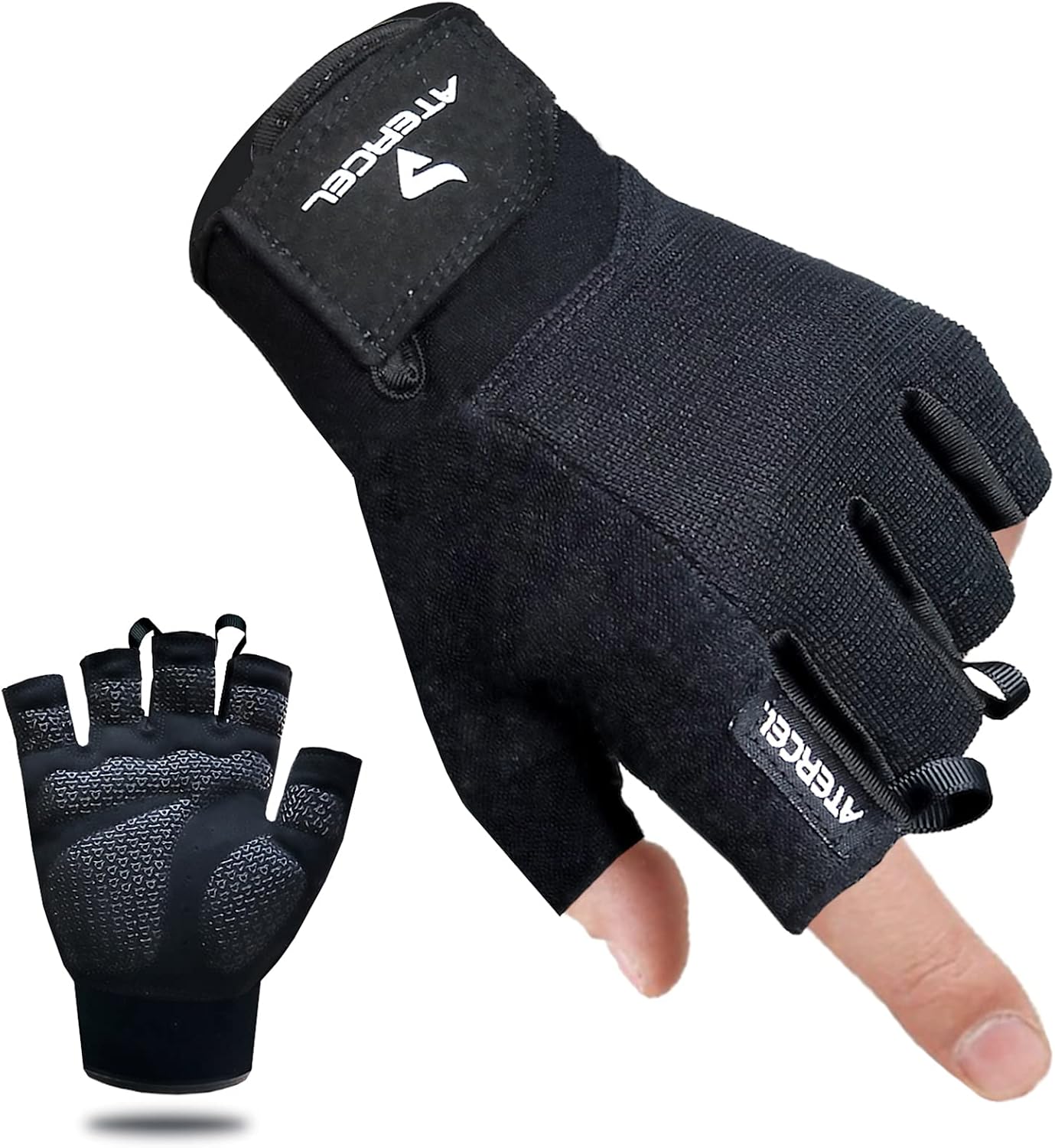 ATERCEL Workout Gloves for Men and Women, Exercise Gloves for Weight Lifting, Cy...