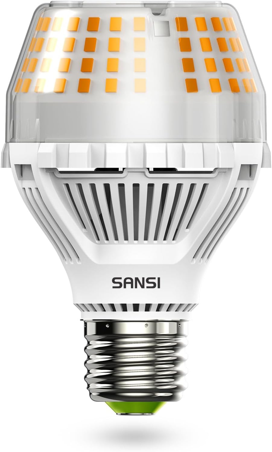 SANSI 200W Equivalent A19 LED Light Bulb, 3000 Lumens 3000K Soft Warm White E26...