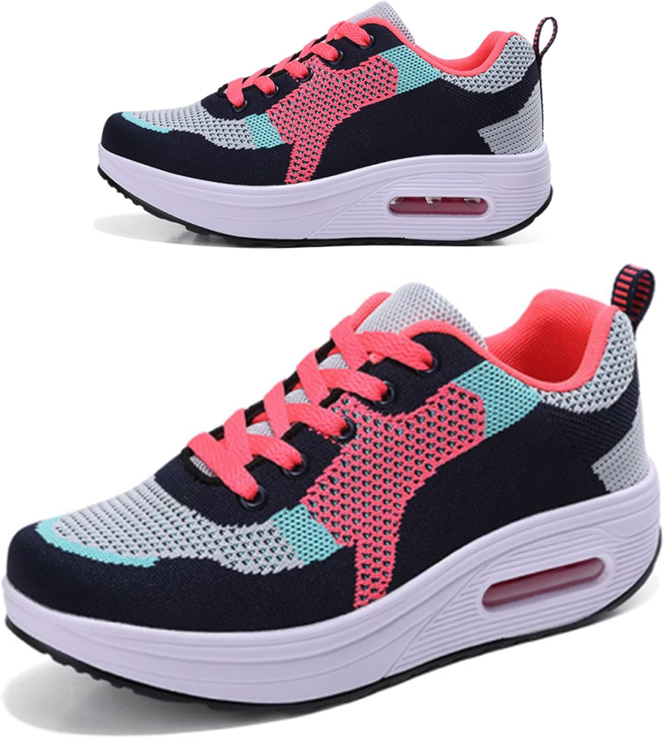 RUIDENG Platform Sneakers for Women Air Cushion | Walking Shoes Women Comfortabl...