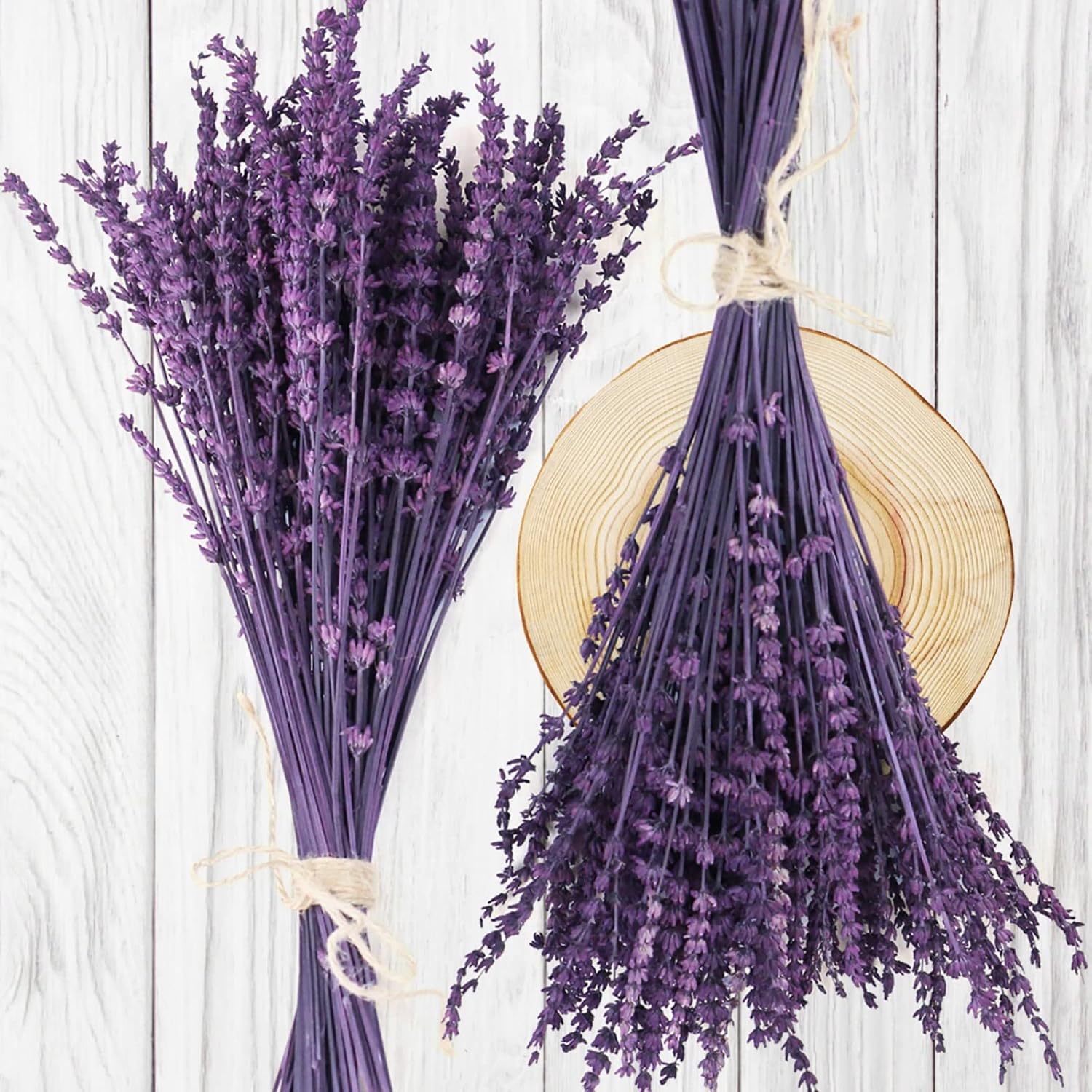 Dried Preserved Lavender Flowers Bundle-Natural Dried Lavender Bouquet 180-200 S...