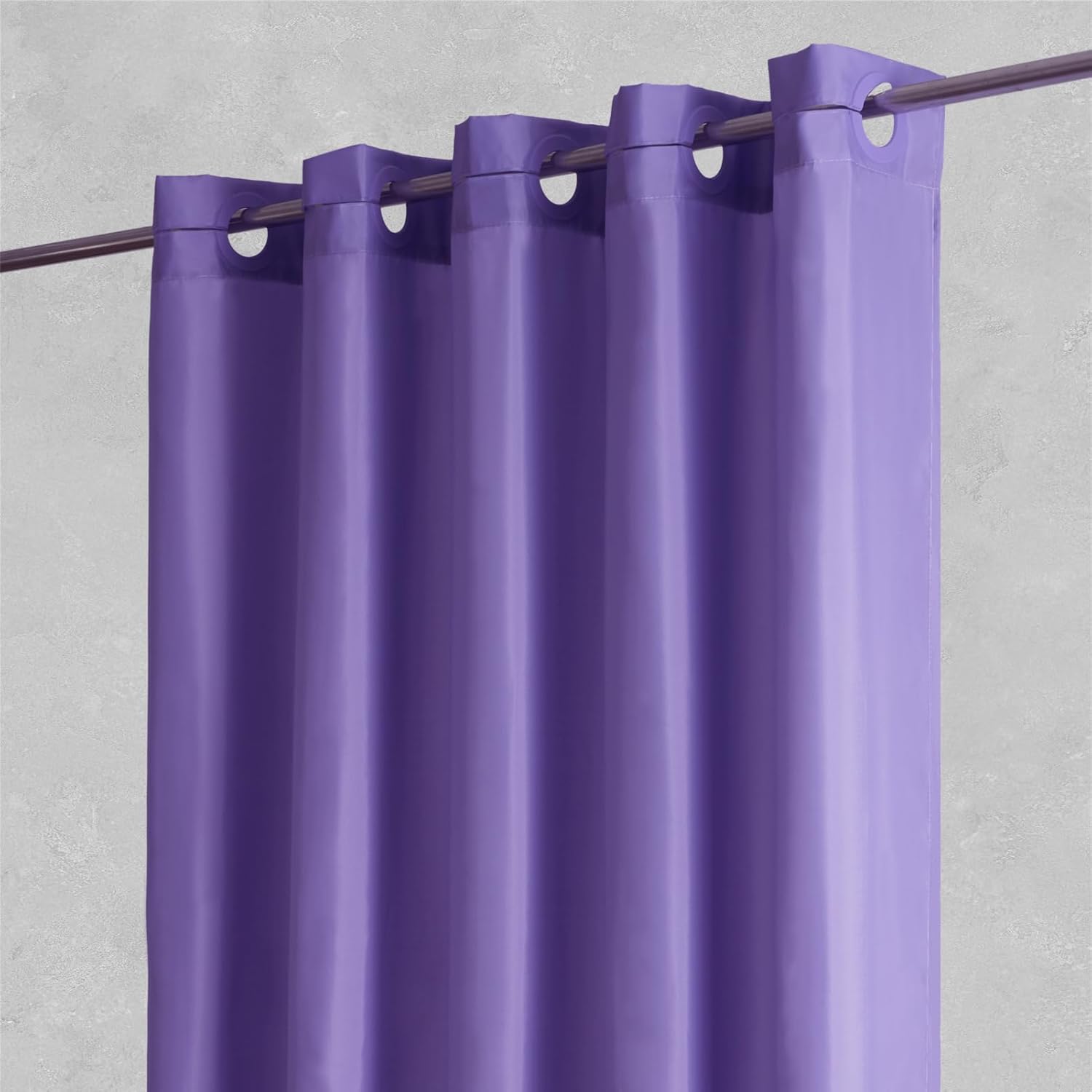 Furlinic Stall No Hook Long Shower Curtain,Small Narrow Fabric Cloth Bathroom Cu...