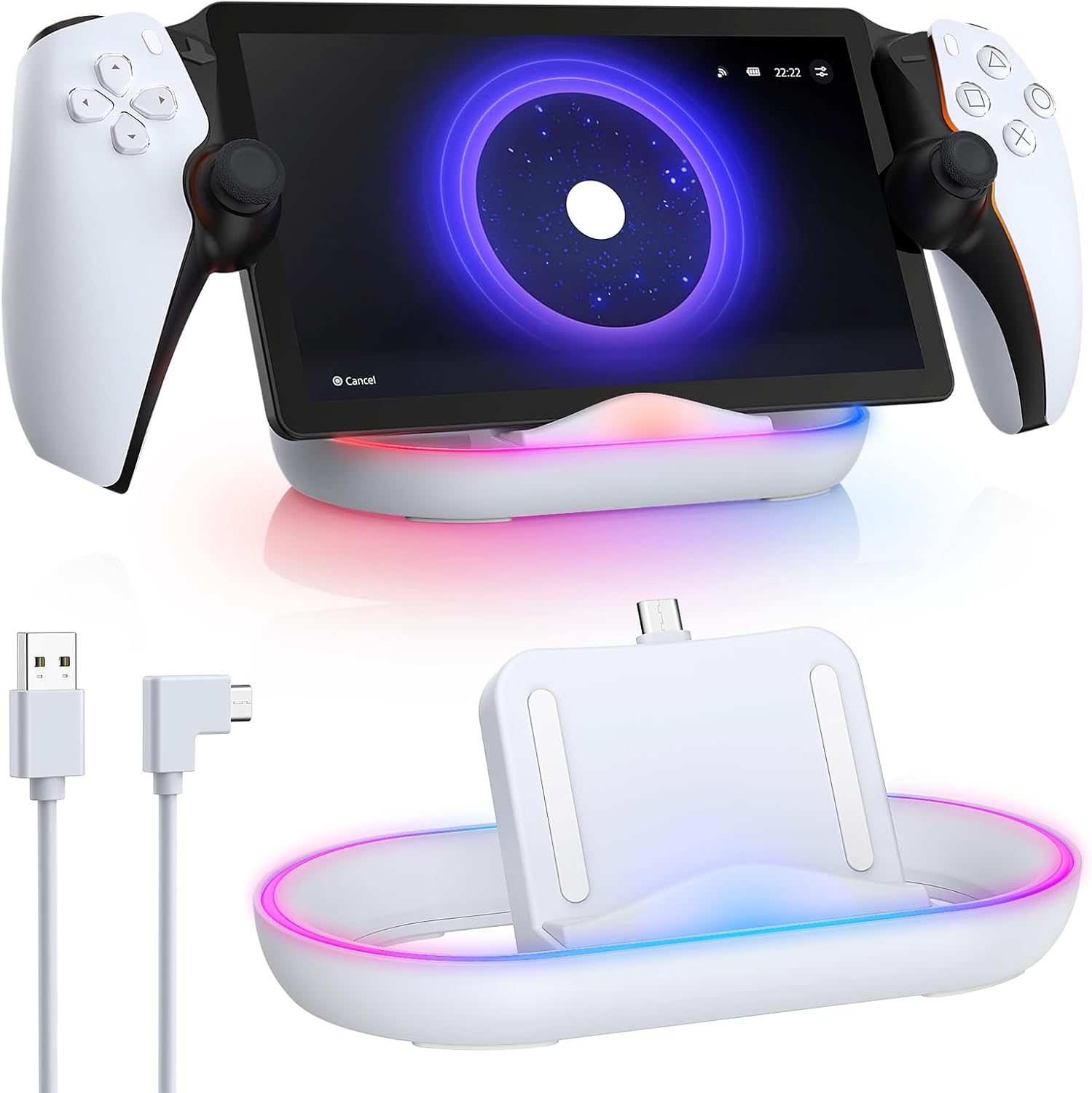 FYOUNG Charging Dock Station for Playstation Portal, Charger Stand for Ps Portal...
