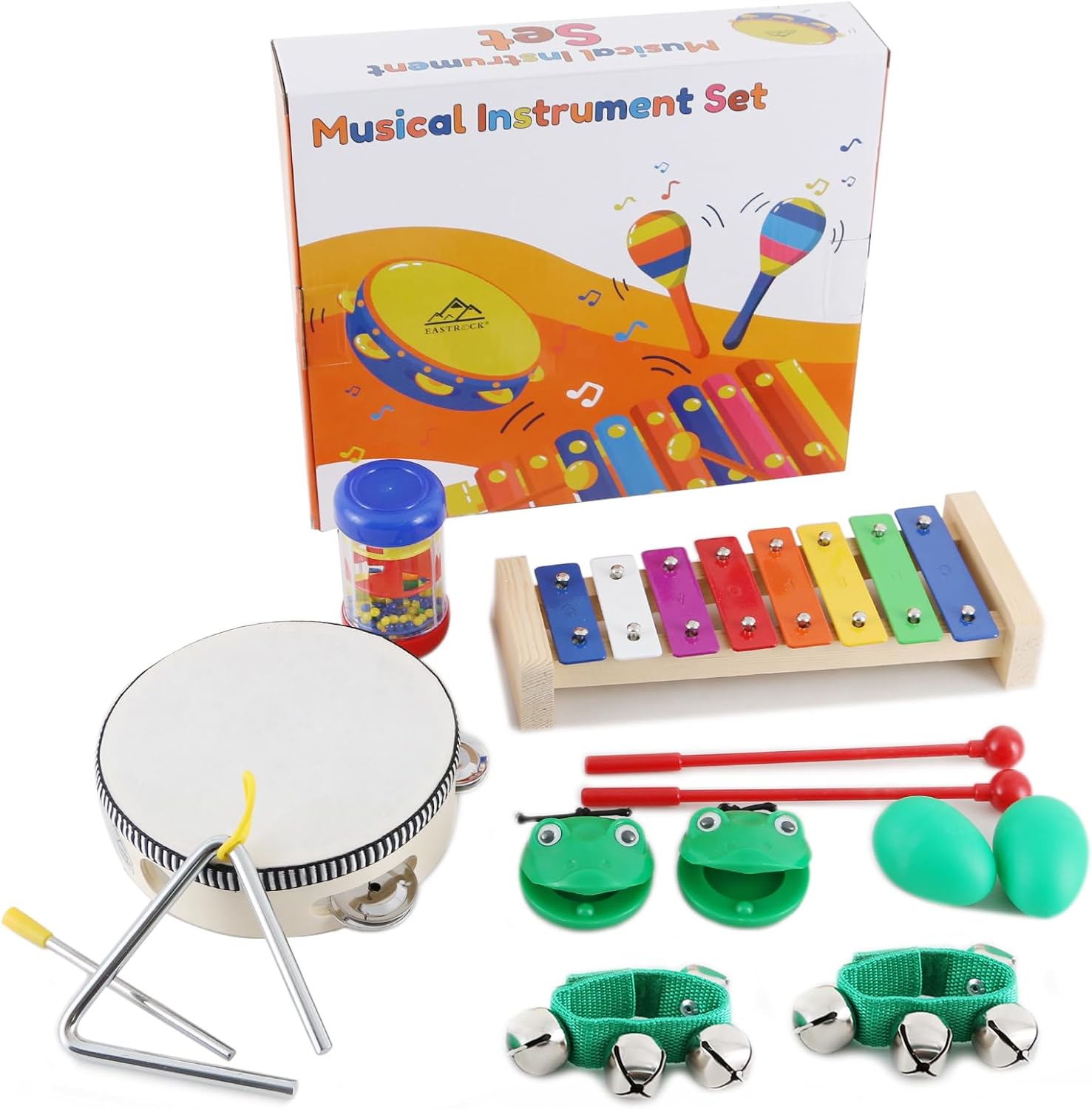 Best EASTROCK 13 Pcs Musical Instruments Set, Special Gifts for Children, Unique...