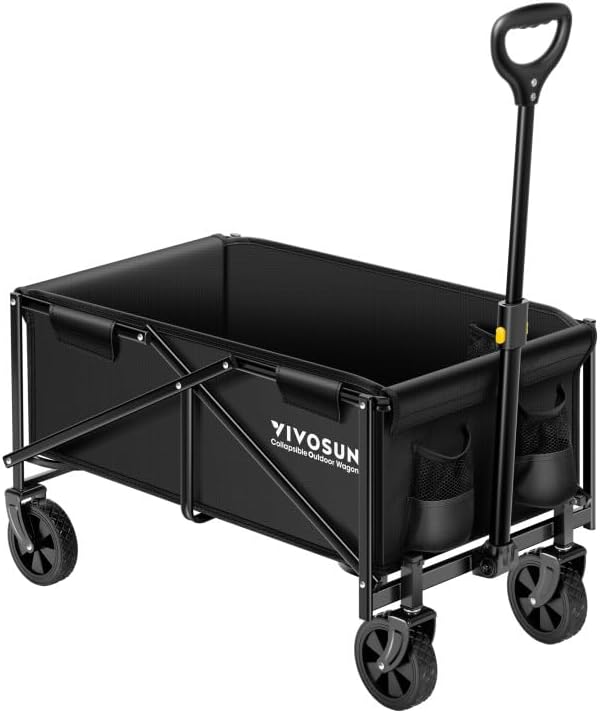Best VIVOSUN Collapsible Folding Wagon, Special Outdoor Utility with All-Terrain...