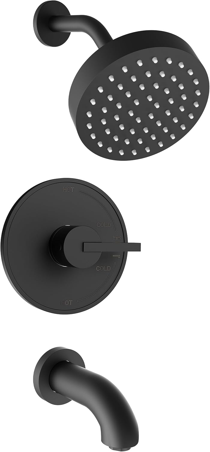 Best Black Shower Faucet Set, Special Black Shower Head and Handle Set, Innovati...