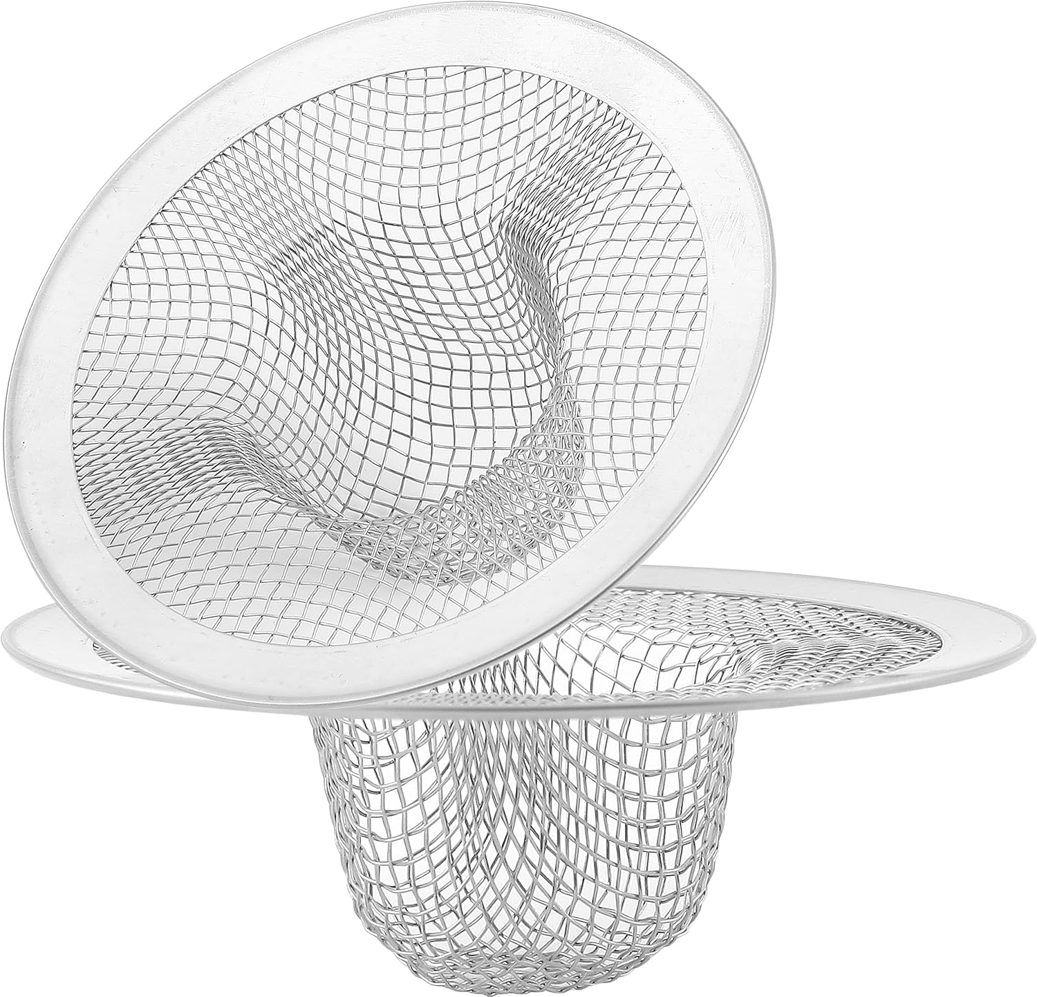 Best Sink Strainer, Premium 2pcs Stainless Steel Mesh Bathroom Lavatory Filter T...