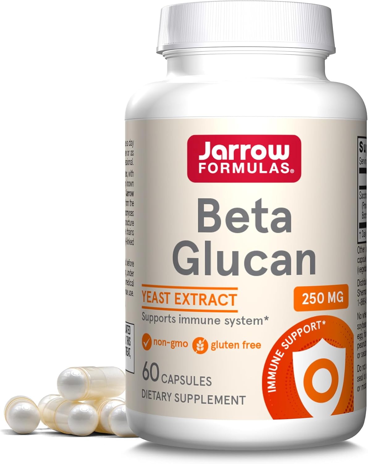 Best Jarrow Formulas Beta Glucan, Special Dietary Supplement for Immune Support,...