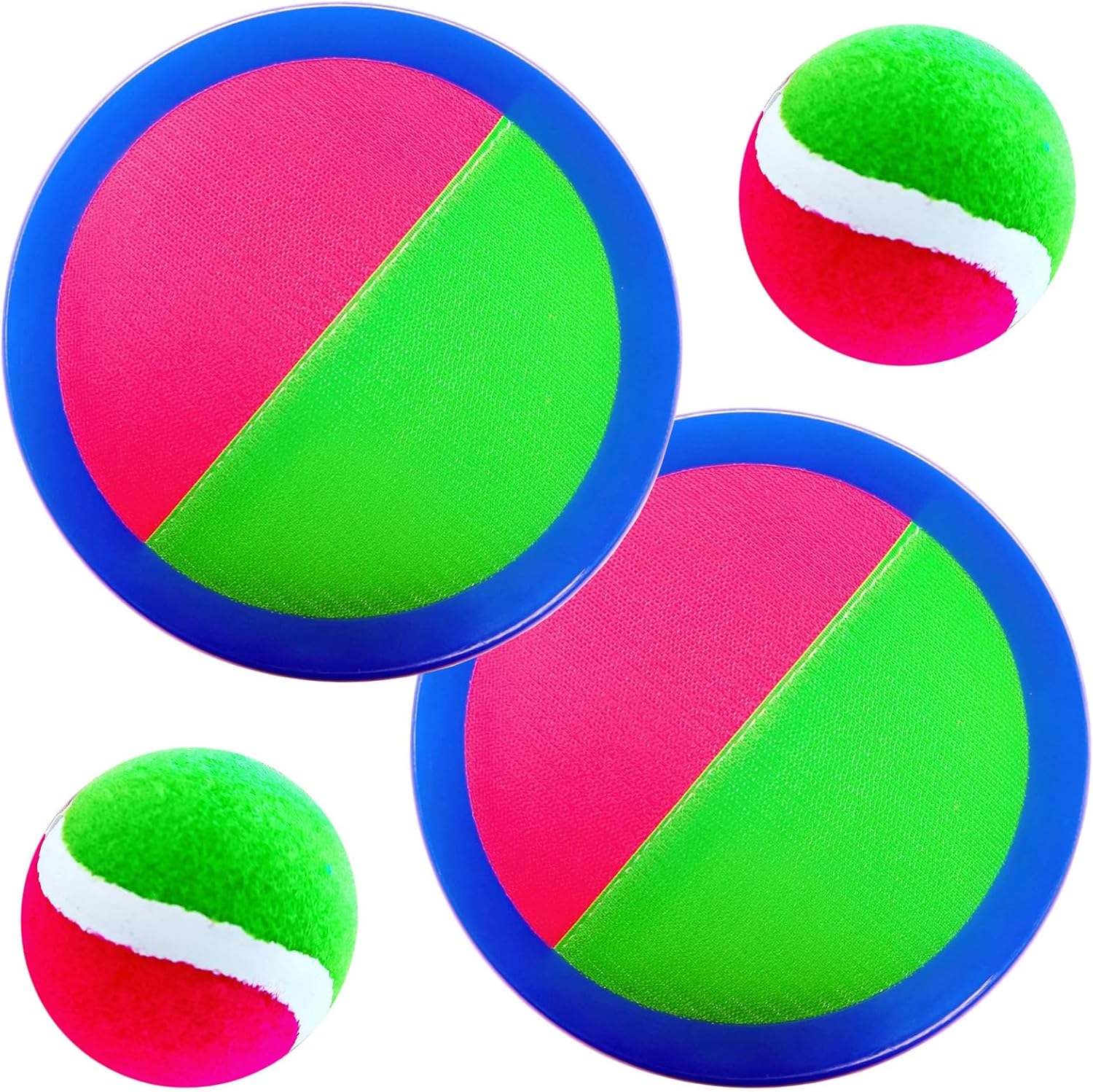 Best AppleRound Toss and Catch Velcro Ball Set, Unique Kids Outdoor Games for Fu...