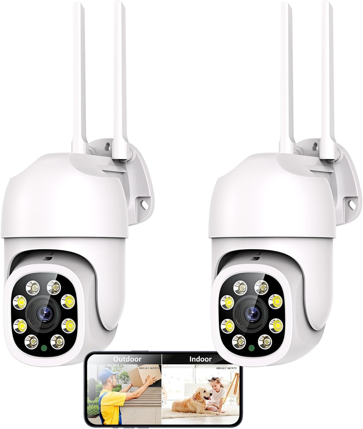 Best 1080P Security Camera, Special Wired/Wireless Starlight Color Night Vision...